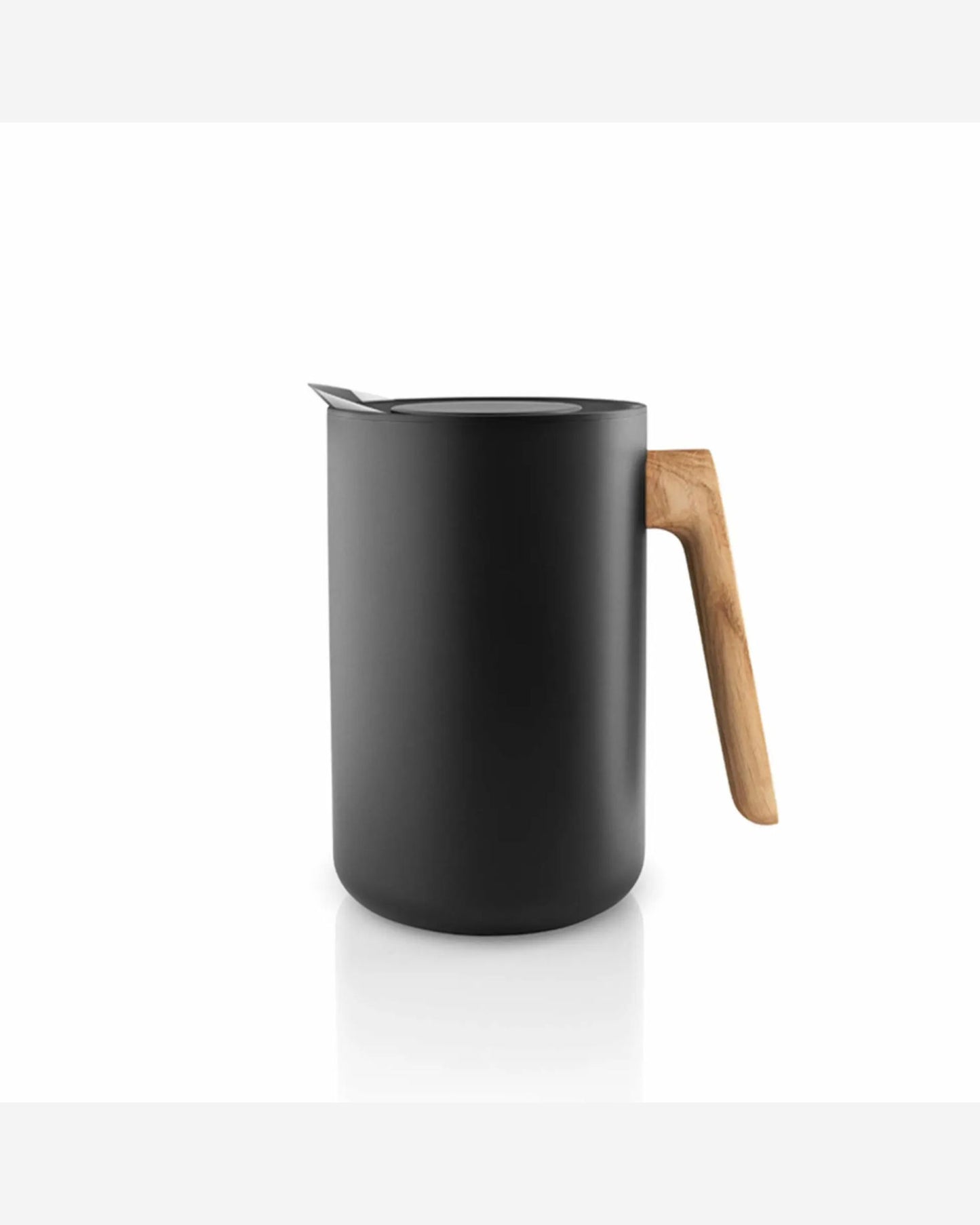 Eva Solo 502756 Vacuum jug 1.0 l Nordic kitchen Black with wooden handle