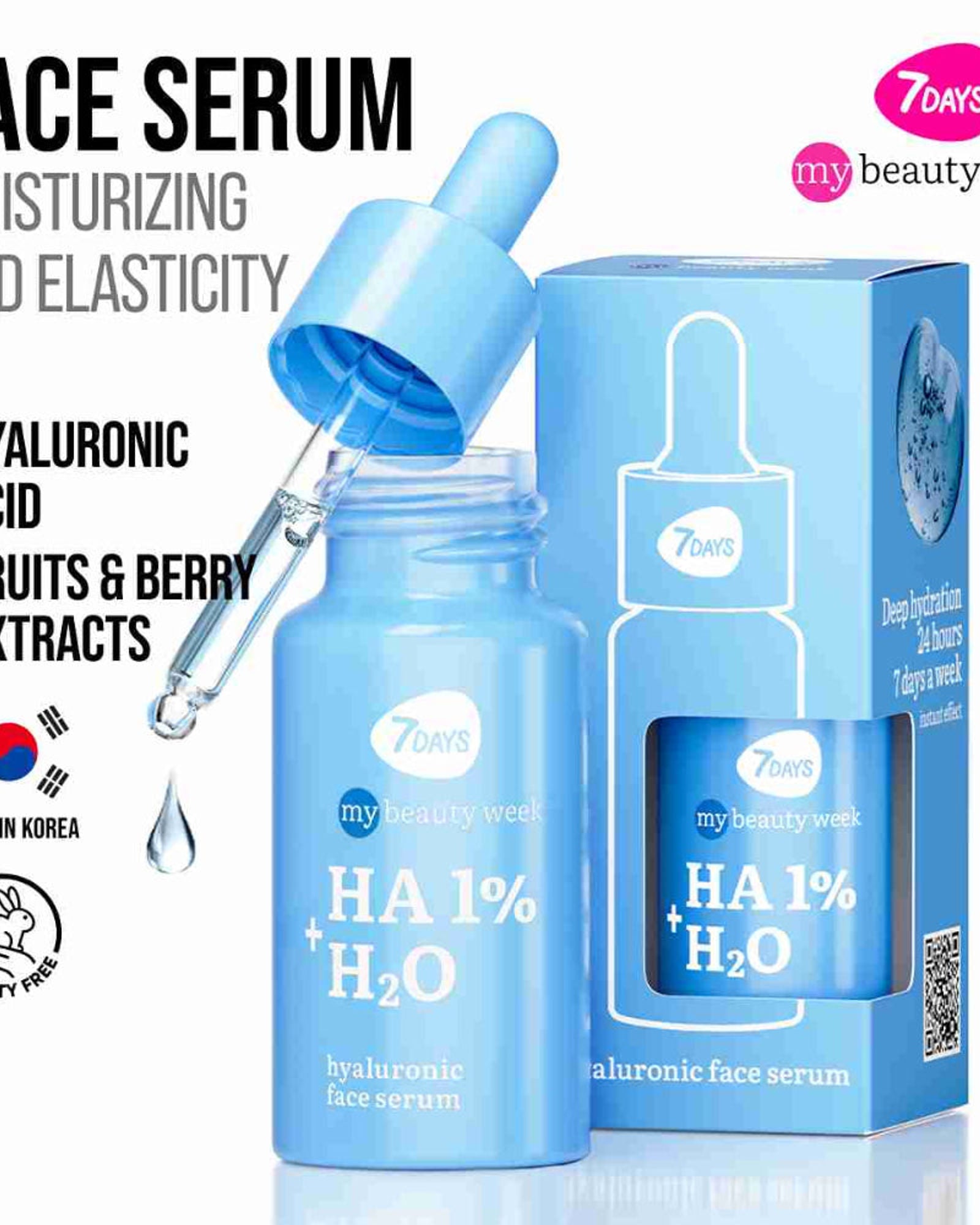 7DAYS Hydrating Face Serum with 1% Hyaluronic Acid 30ml