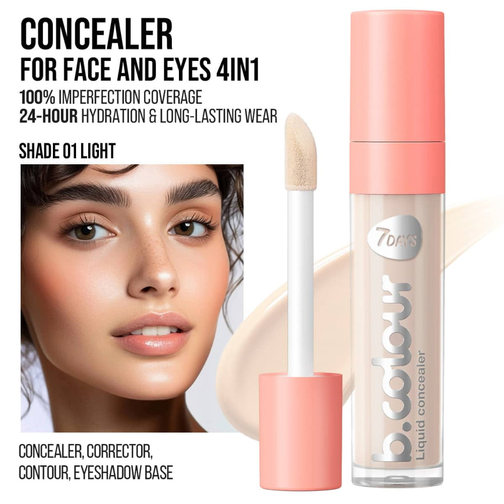 7DAYS B.COLOUR Face & Eye Concealer 01 Light