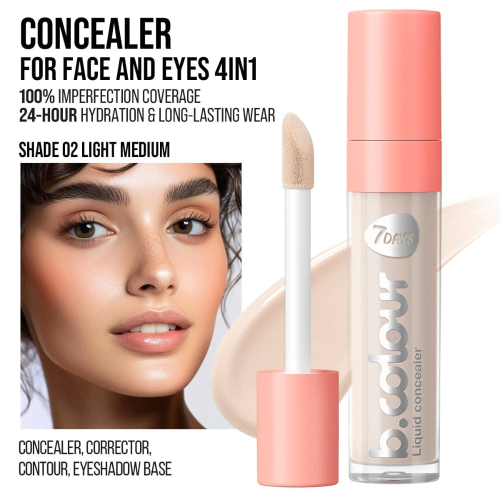 7DAYS B.COLOUR Face & Eye Concealer 02 Light Medium
