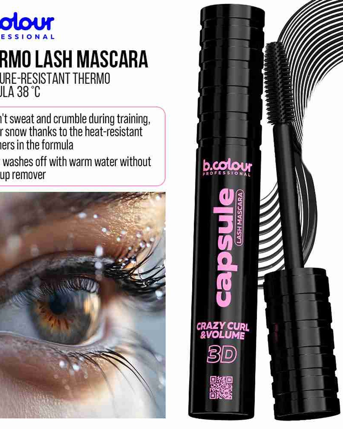 B.COLOUR PROFESSIONAL Crazy Curl Mascara