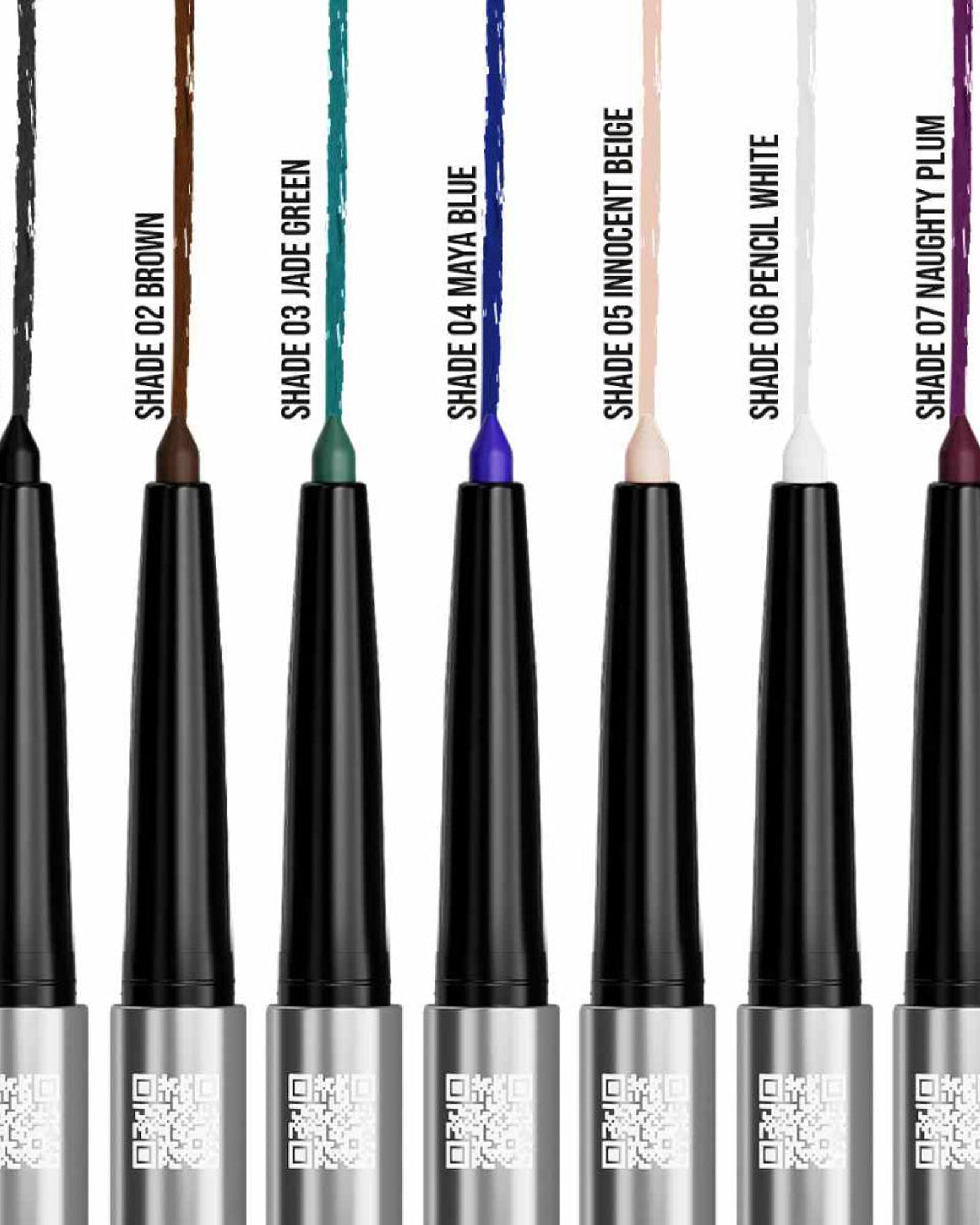 B.COLOUR PROFESSIONAL 02 Brown Waterproof Kajal Eyeliner Pencil