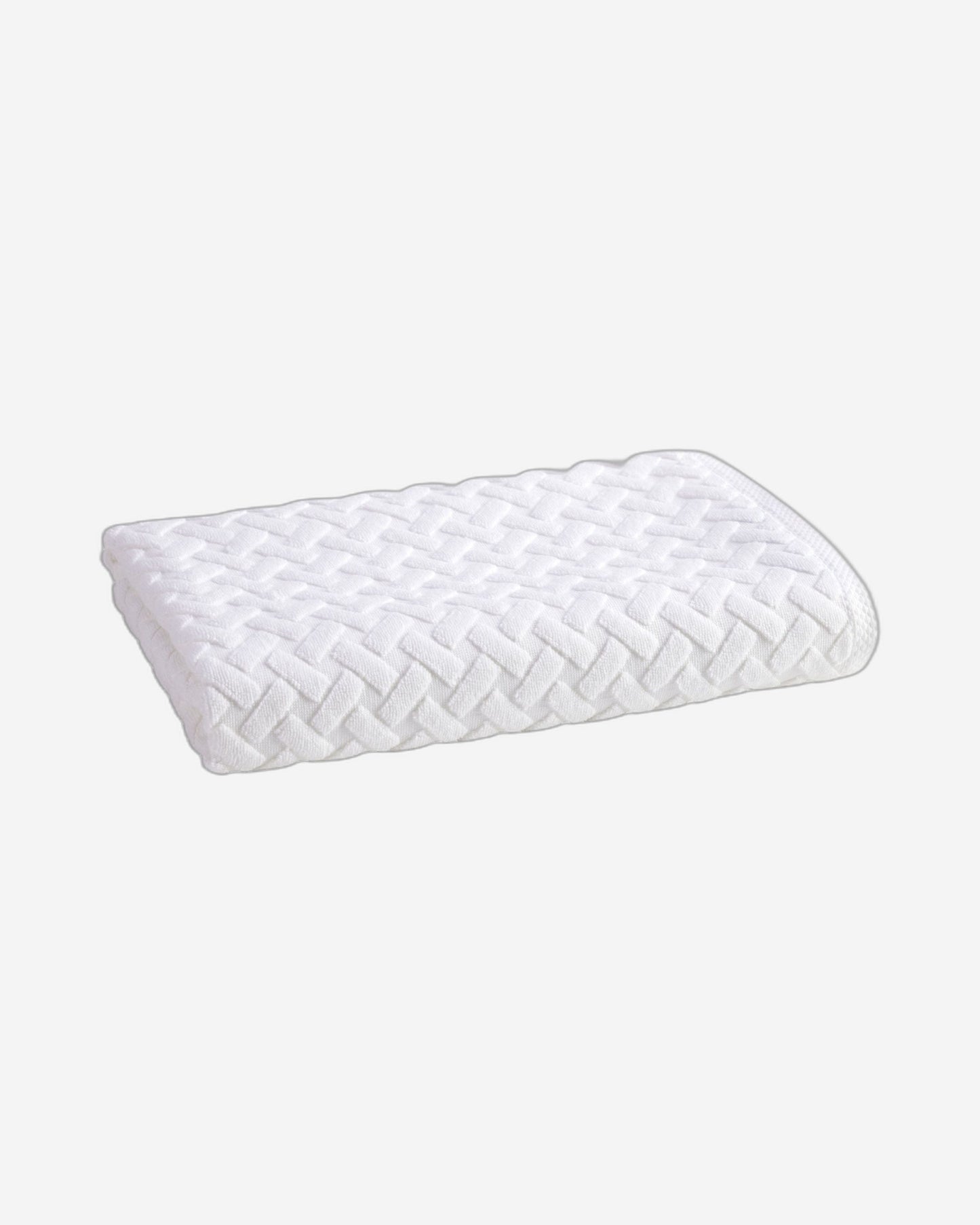 Christy "Trellis" Bath Towels & Bath Mat Collection in White