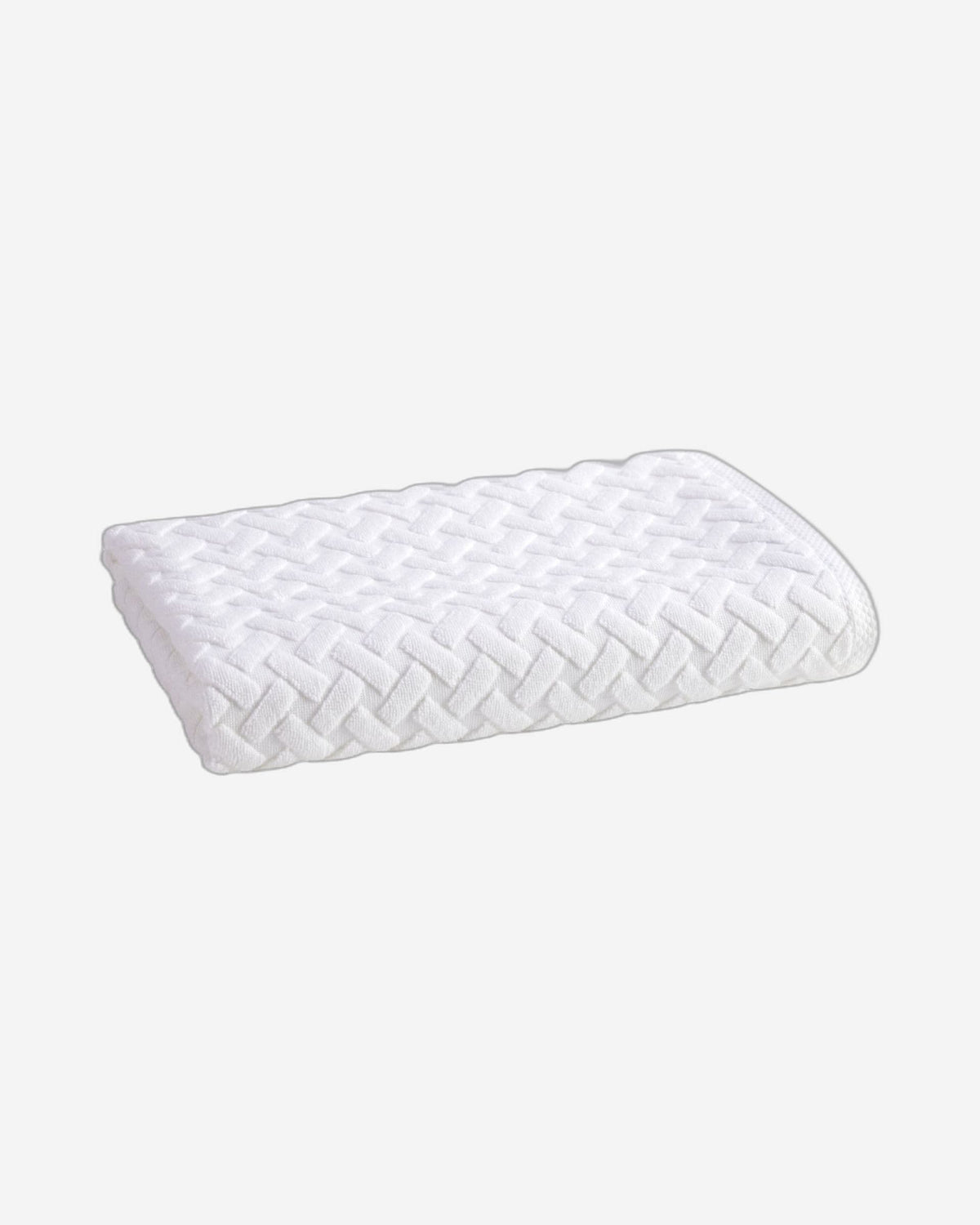 Christy Trellis Bath Towels & Mat White