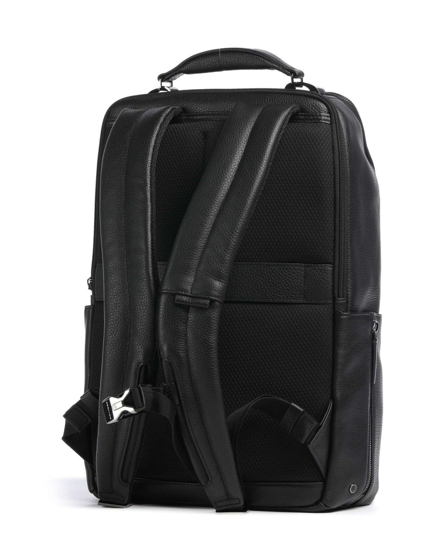 Piquadro Modus Fingerprint Laptop Backpack Leather Black