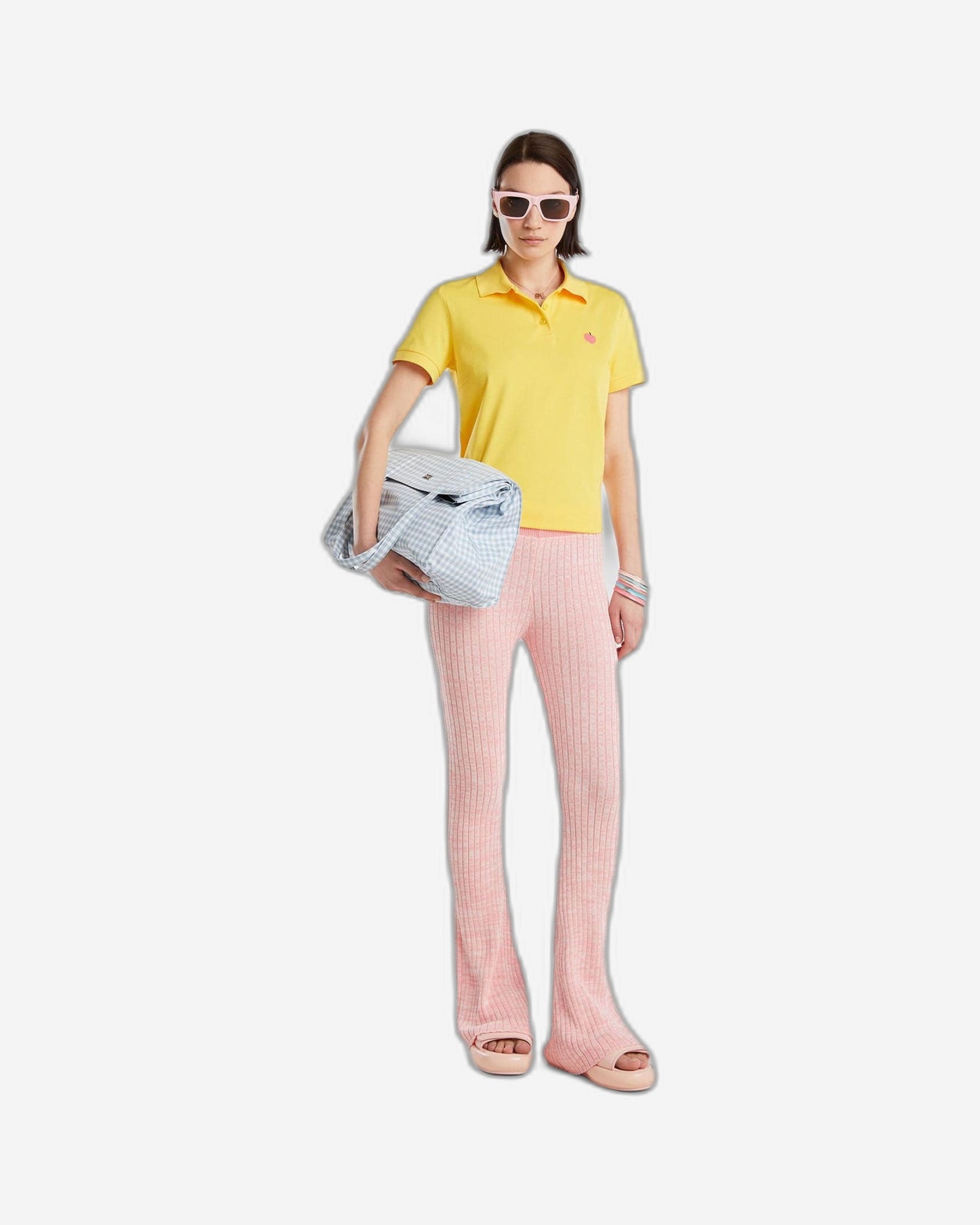 Polo with fruit embroidery