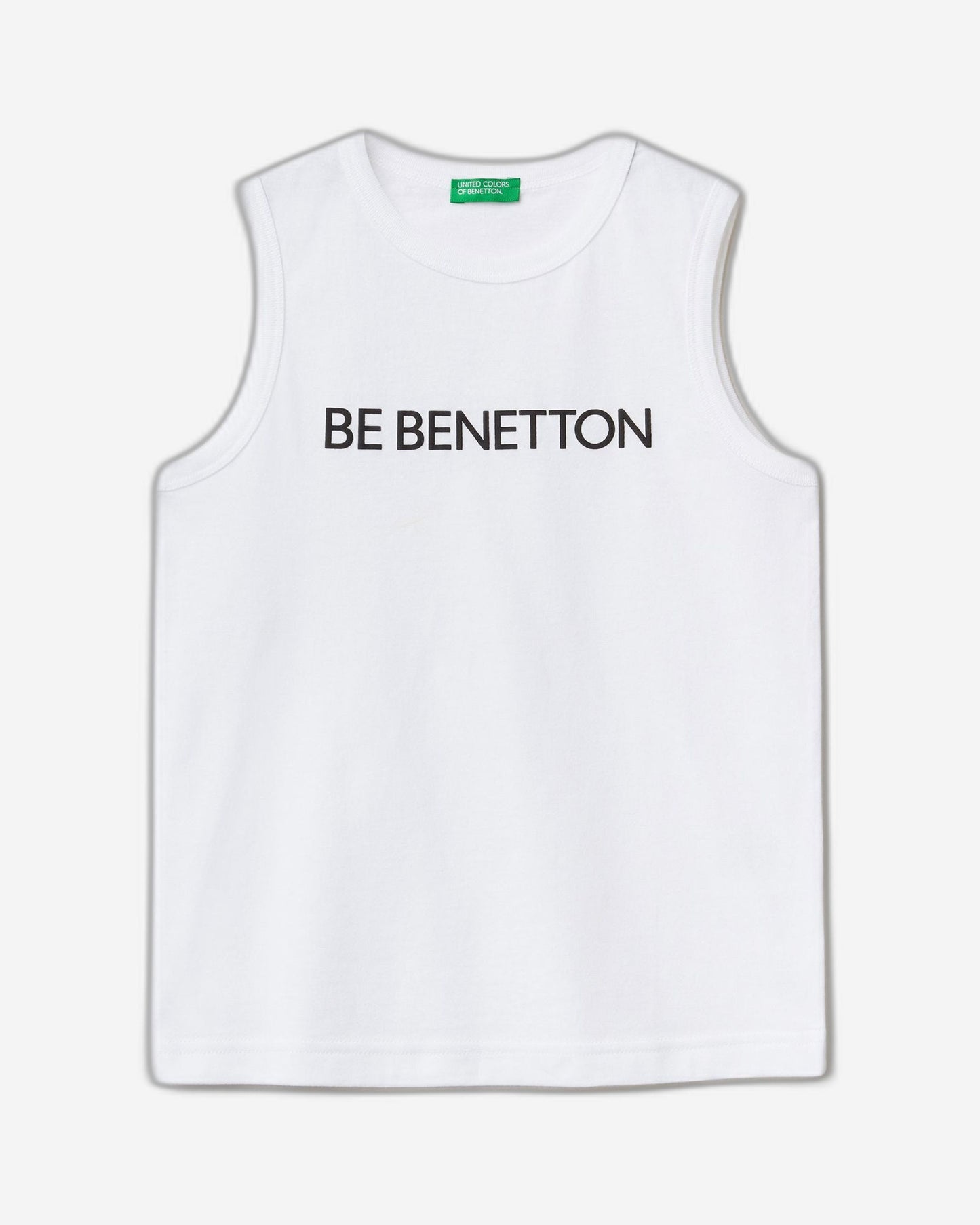 Tank top in 100% organic cotton with logo