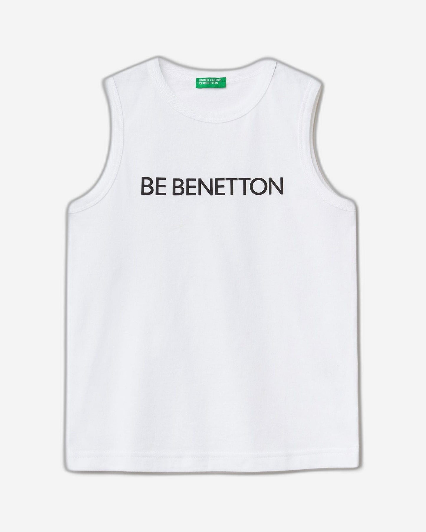 Tank top in 100% organic cotton with logo