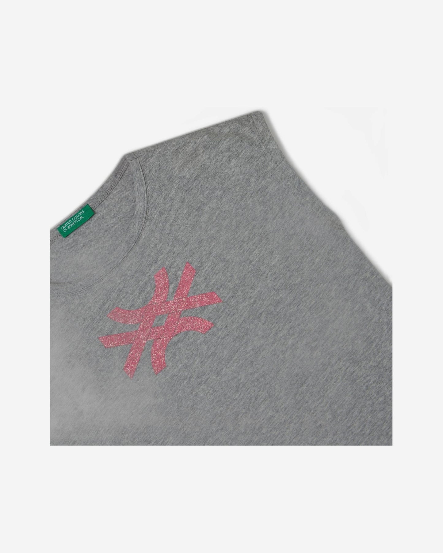 T-shirt with glitter print logo