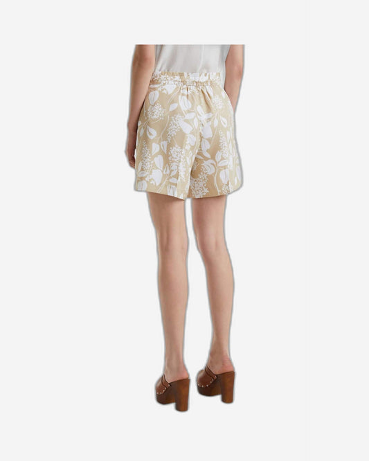 Printed bermudas with drawstring