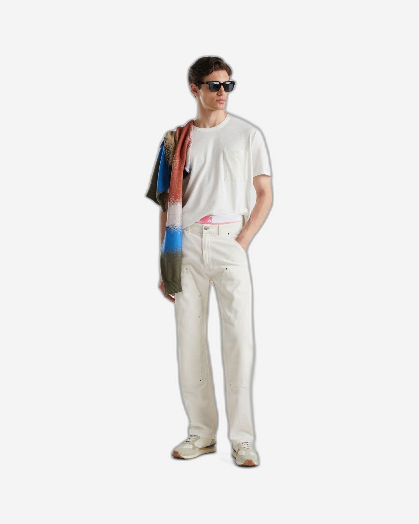 T-shirt with printed pocket