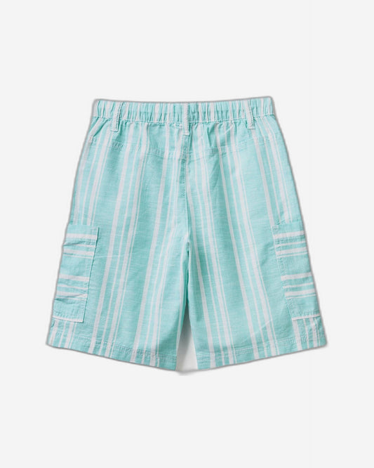 Striped cargo shorts