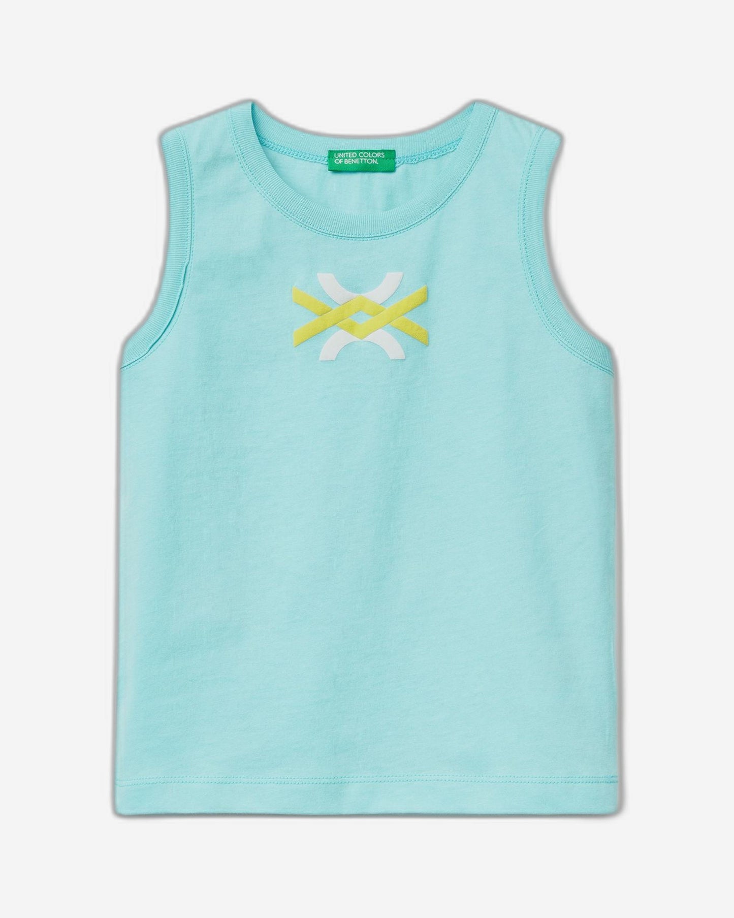 Tank top in 100% organic cotton with logo