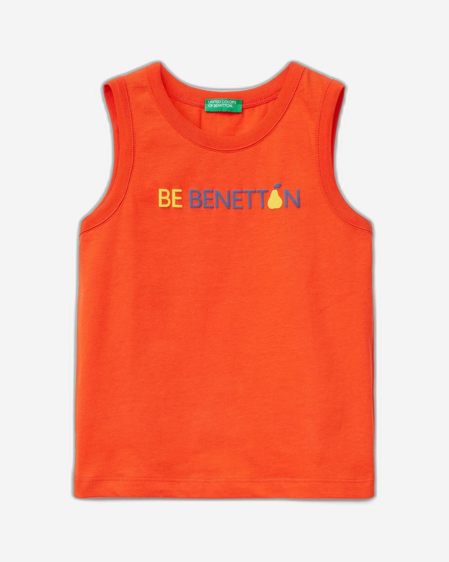 Tank top in 100% organic cotton with logo
