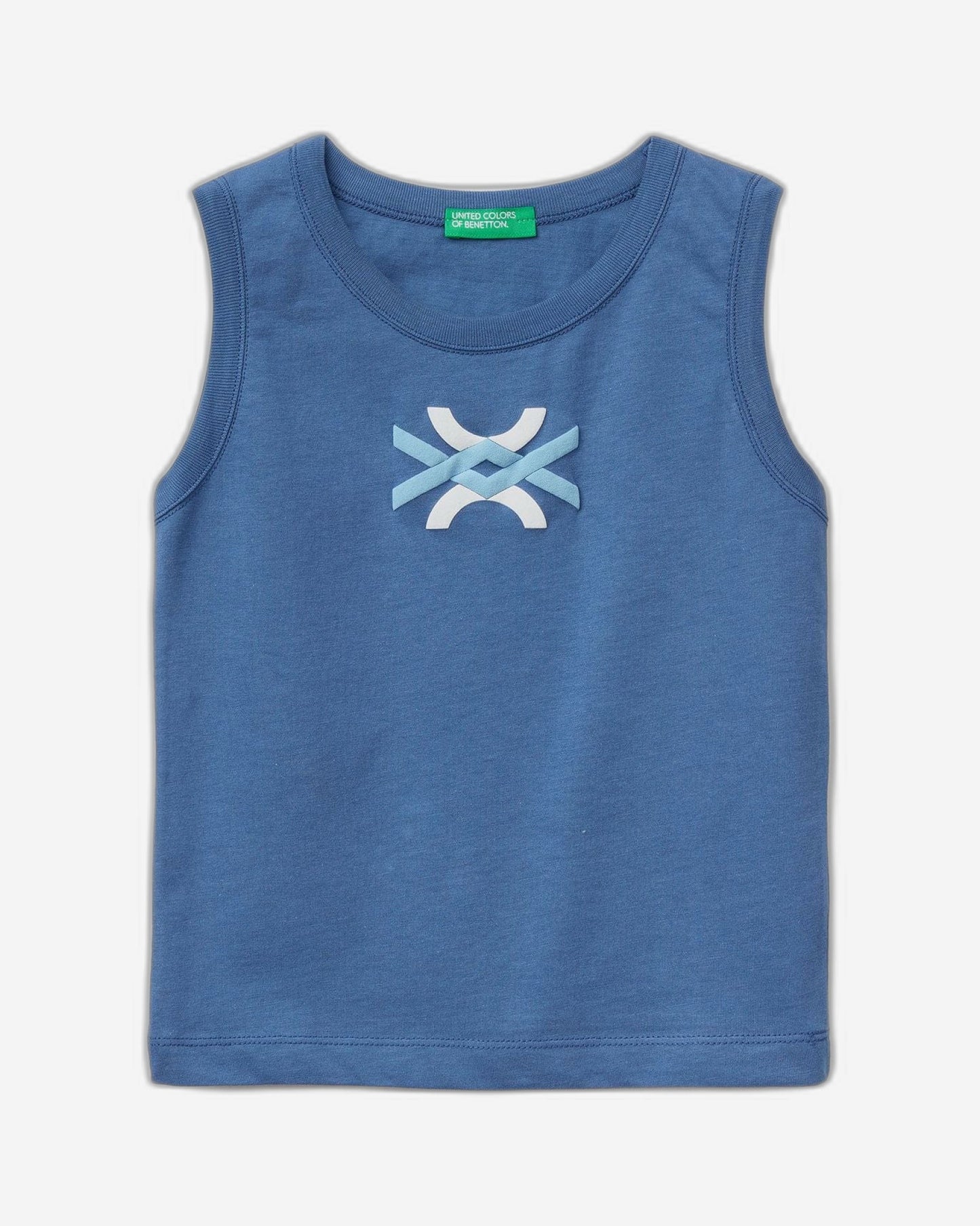 Tank top in 100% organic cotton with logo