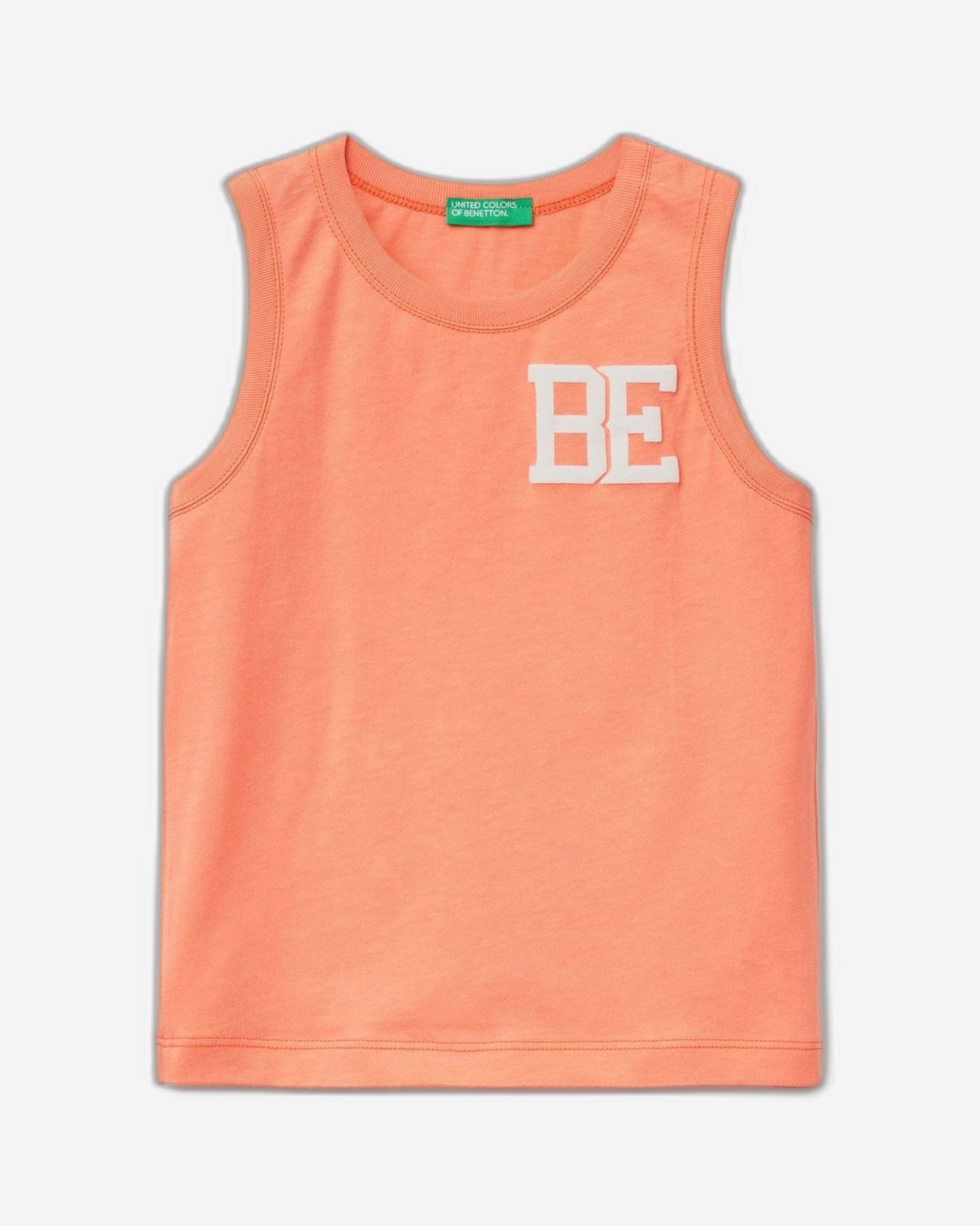 Tank top in 100% organic cotton with logo