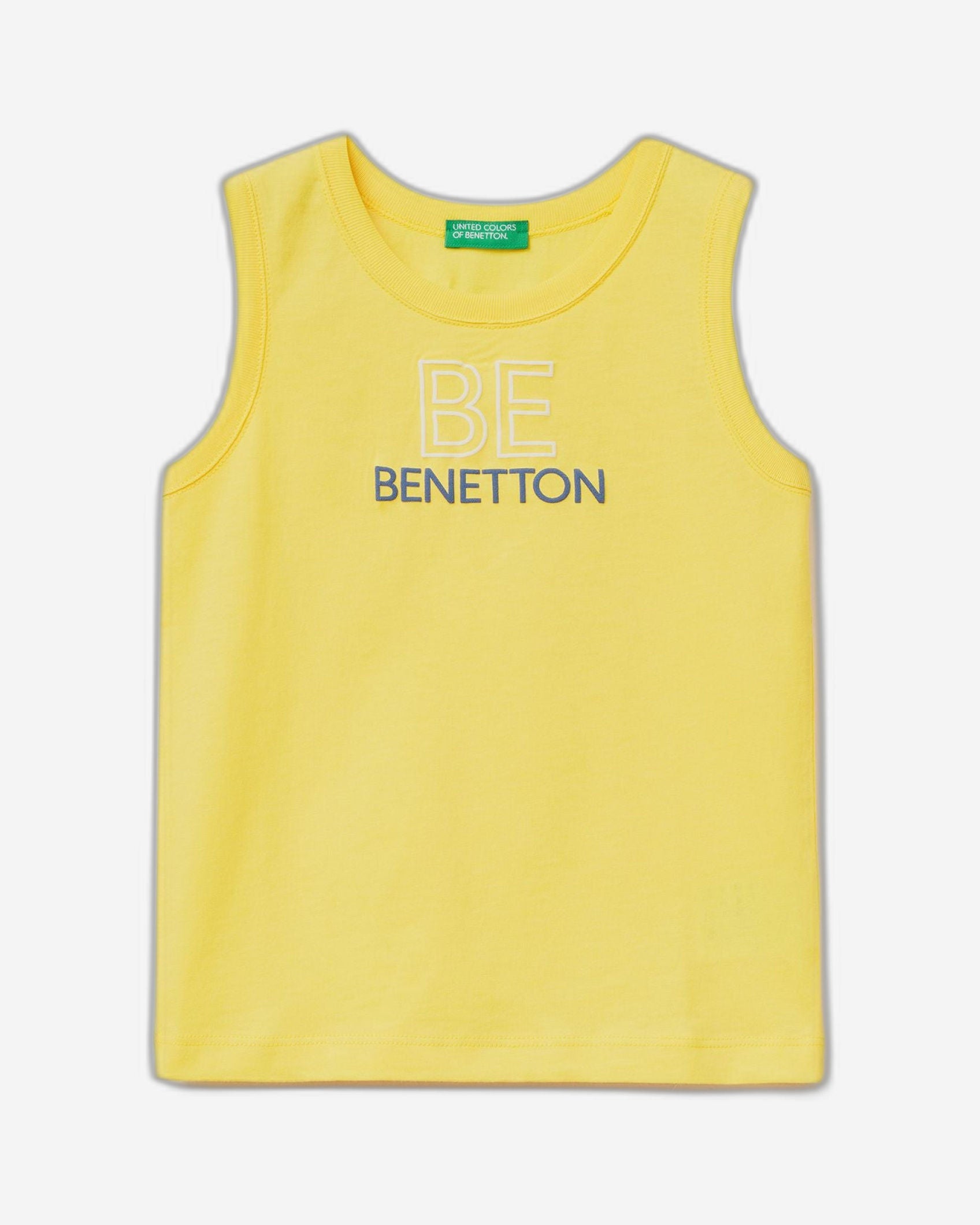 Tank top in 100% organic cotton with logo