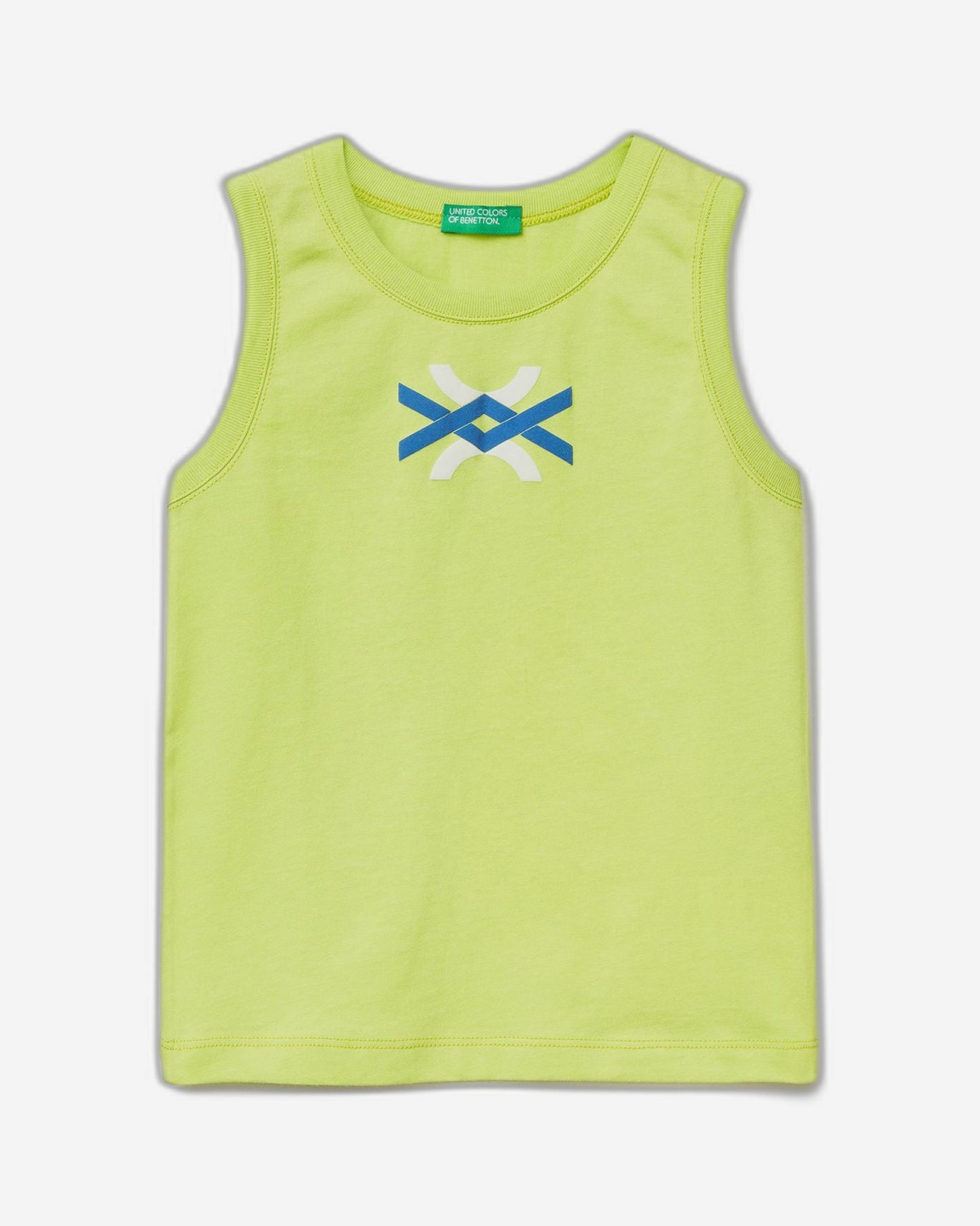 Tank top in 100% organic cotton with logo