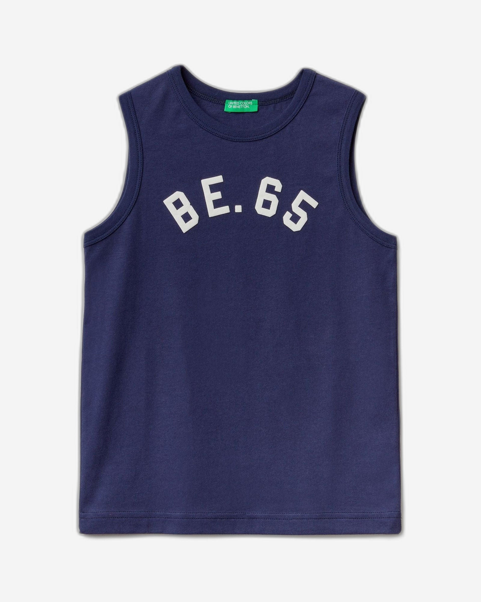 Tank top in 100% organic cotton with logo