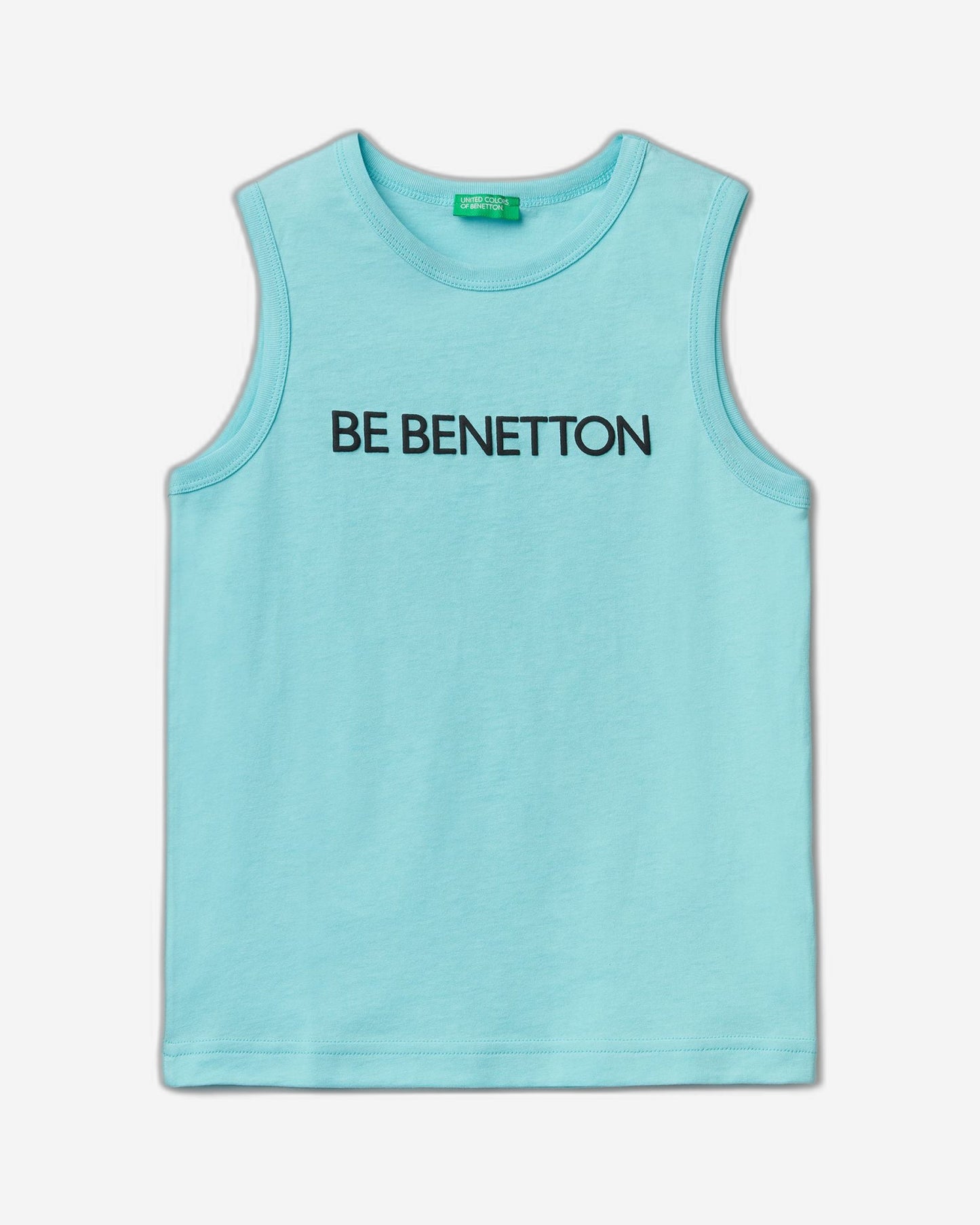 Tank top in 100% organic cotton with logo