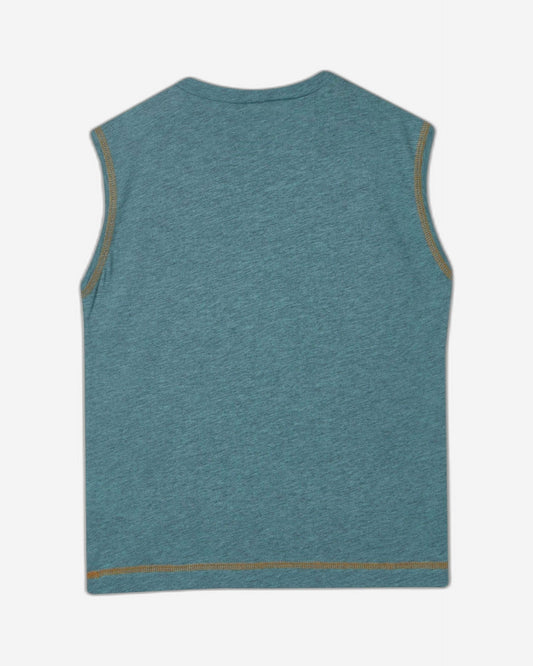 Marl tank top with slogan