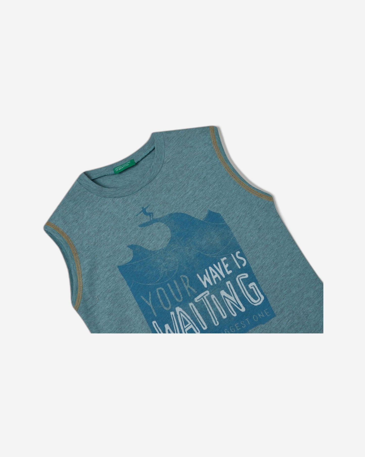 Marl tank top with slogan