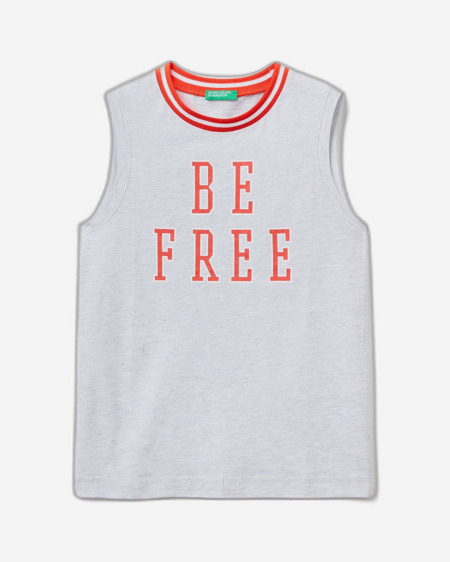 Tank top with maxi print