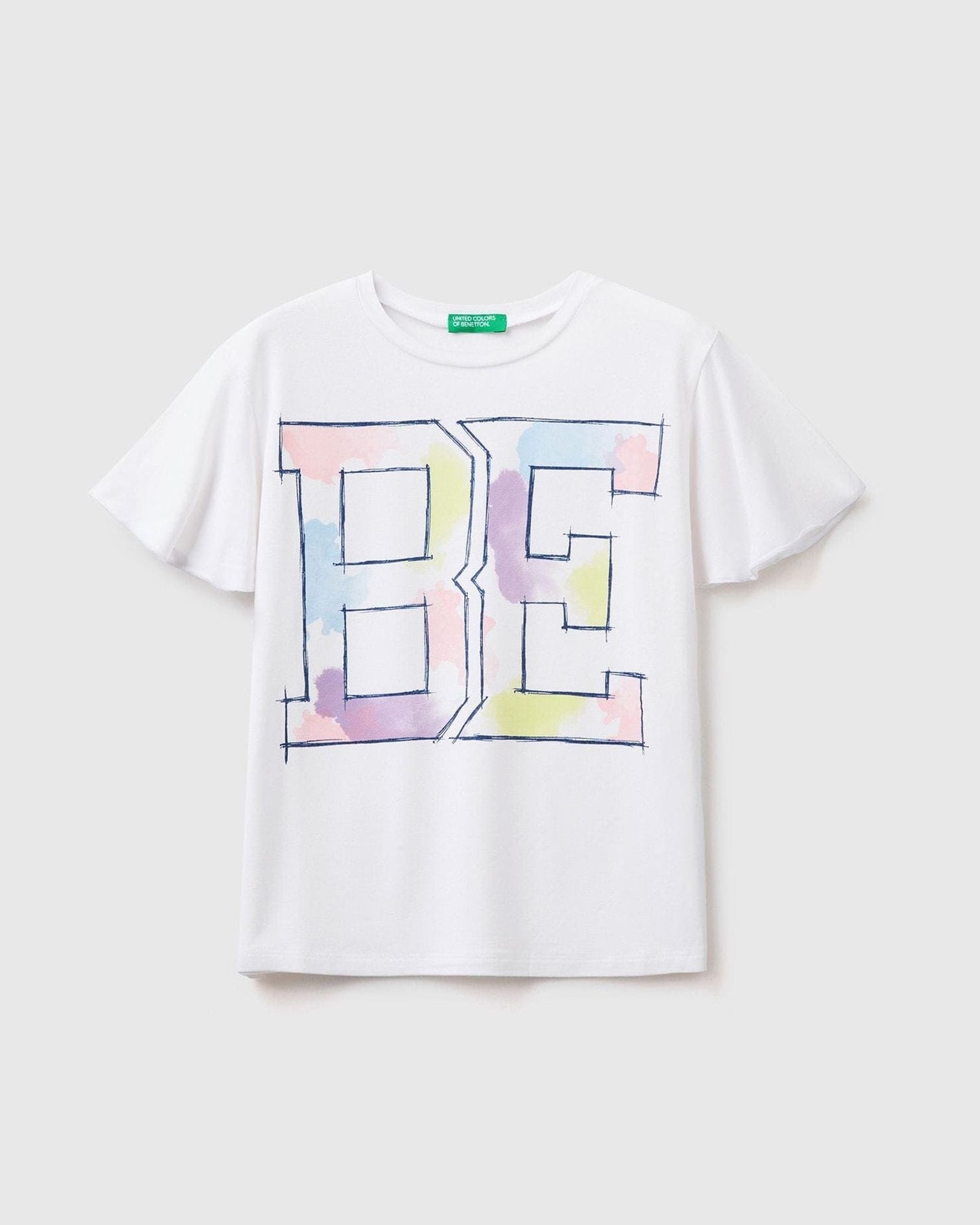 T-shirt with maxi "BE" print