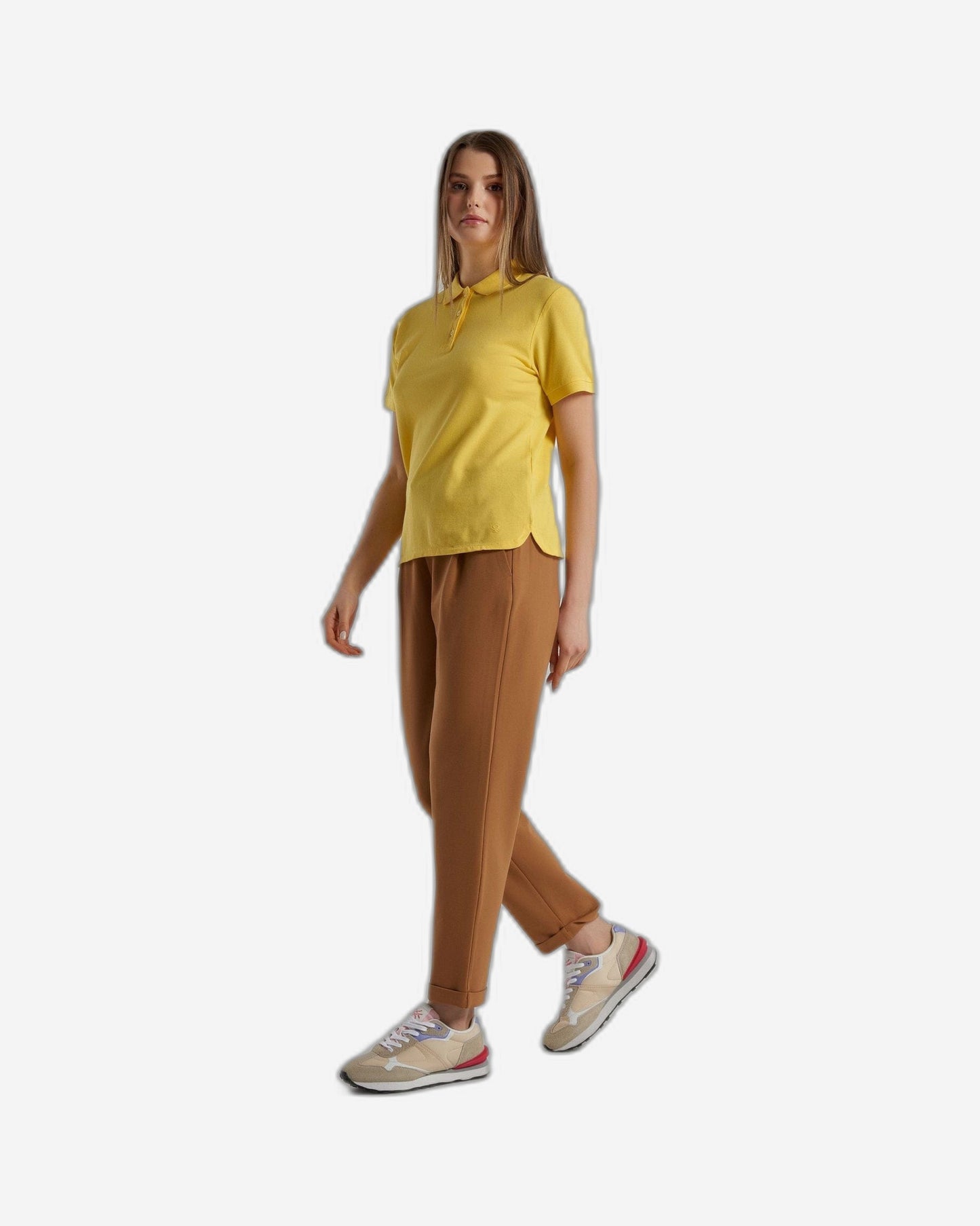 Polo in stretch organic cotton