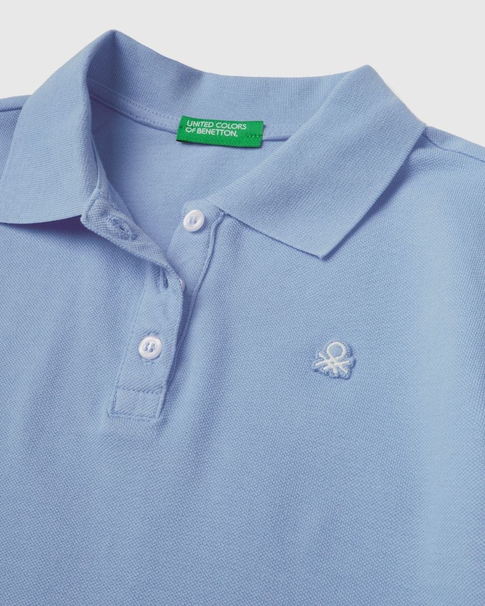 Short sleeve polo in organic cotton