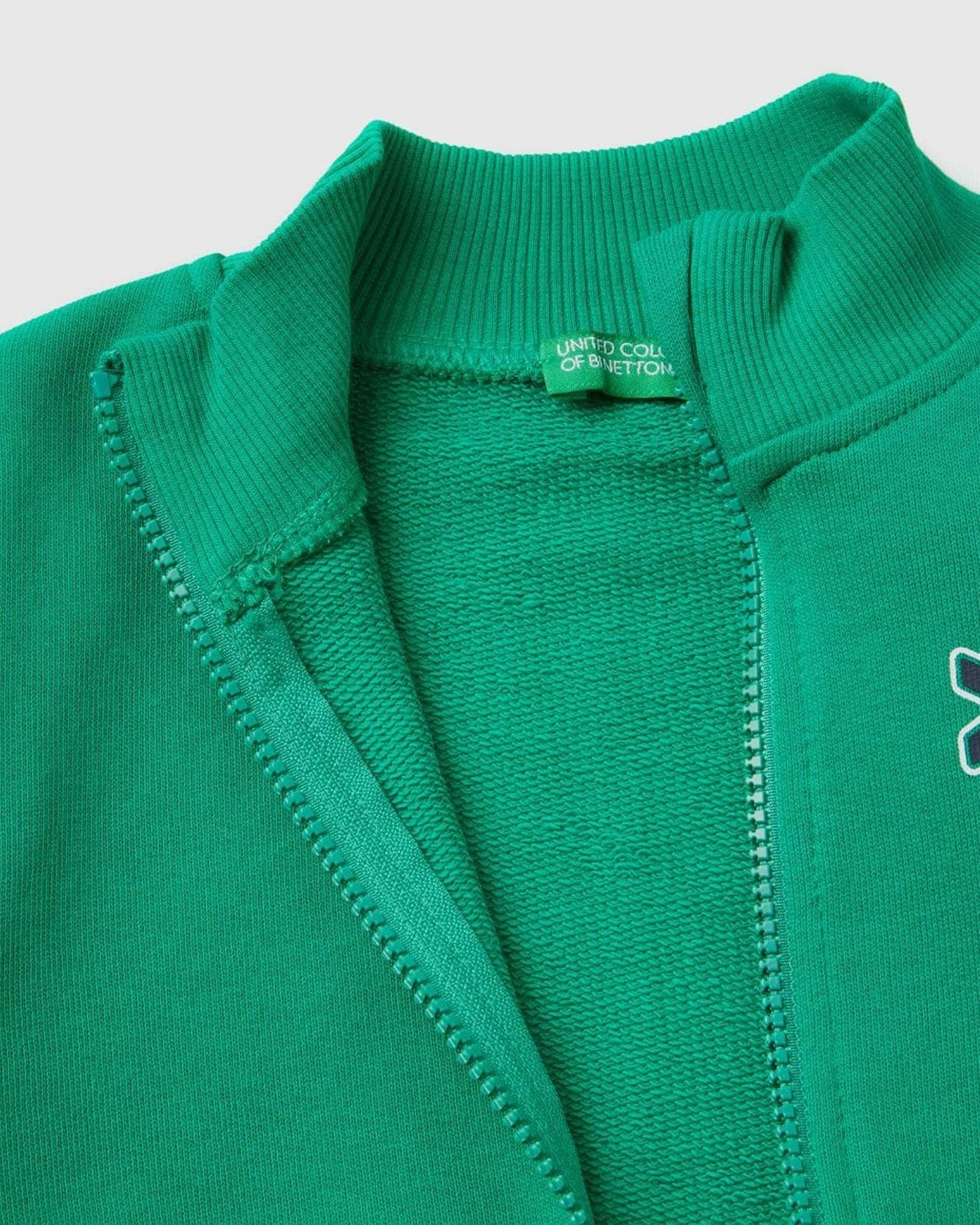 Sweatshirt in organic cotton with zip