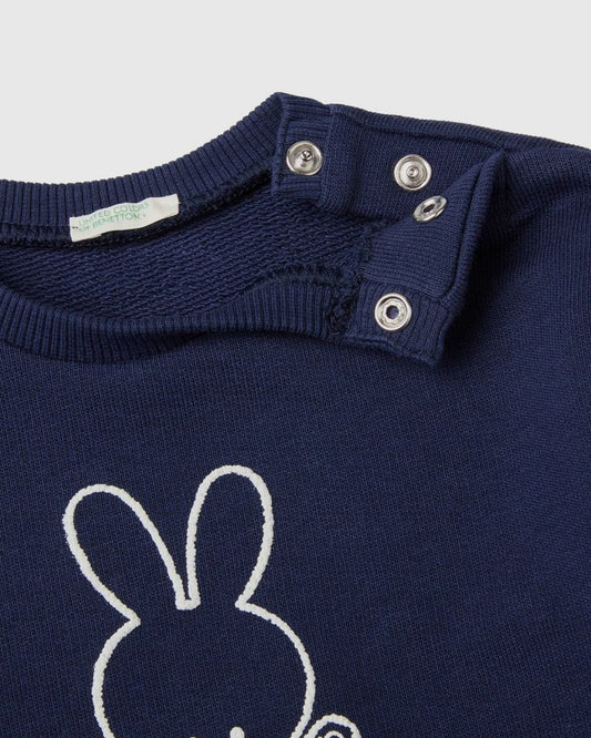 Soft sweatshirt in organic cotton with print