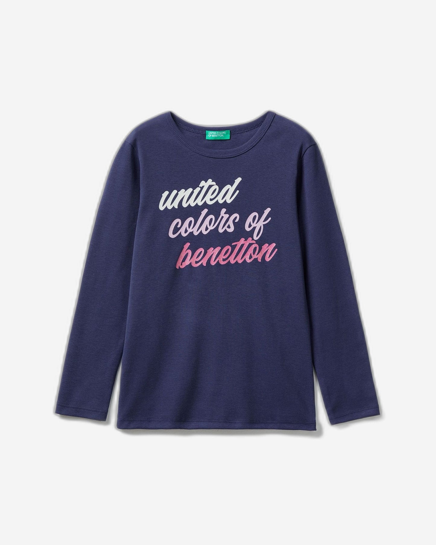 Long sleeve t-shirt with glitter print