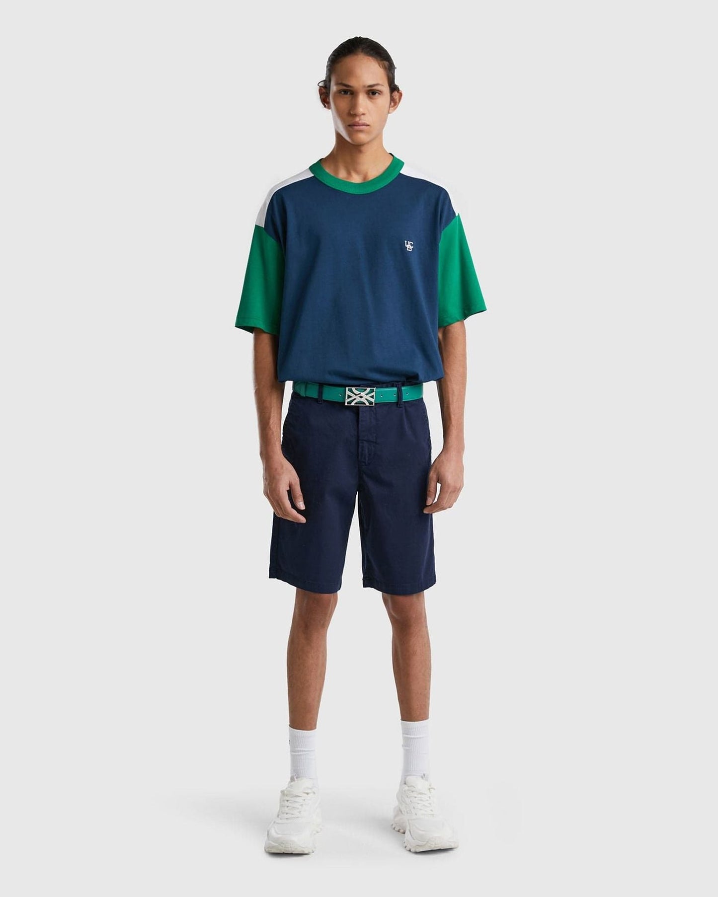 Chino bermudas in stretch cotton