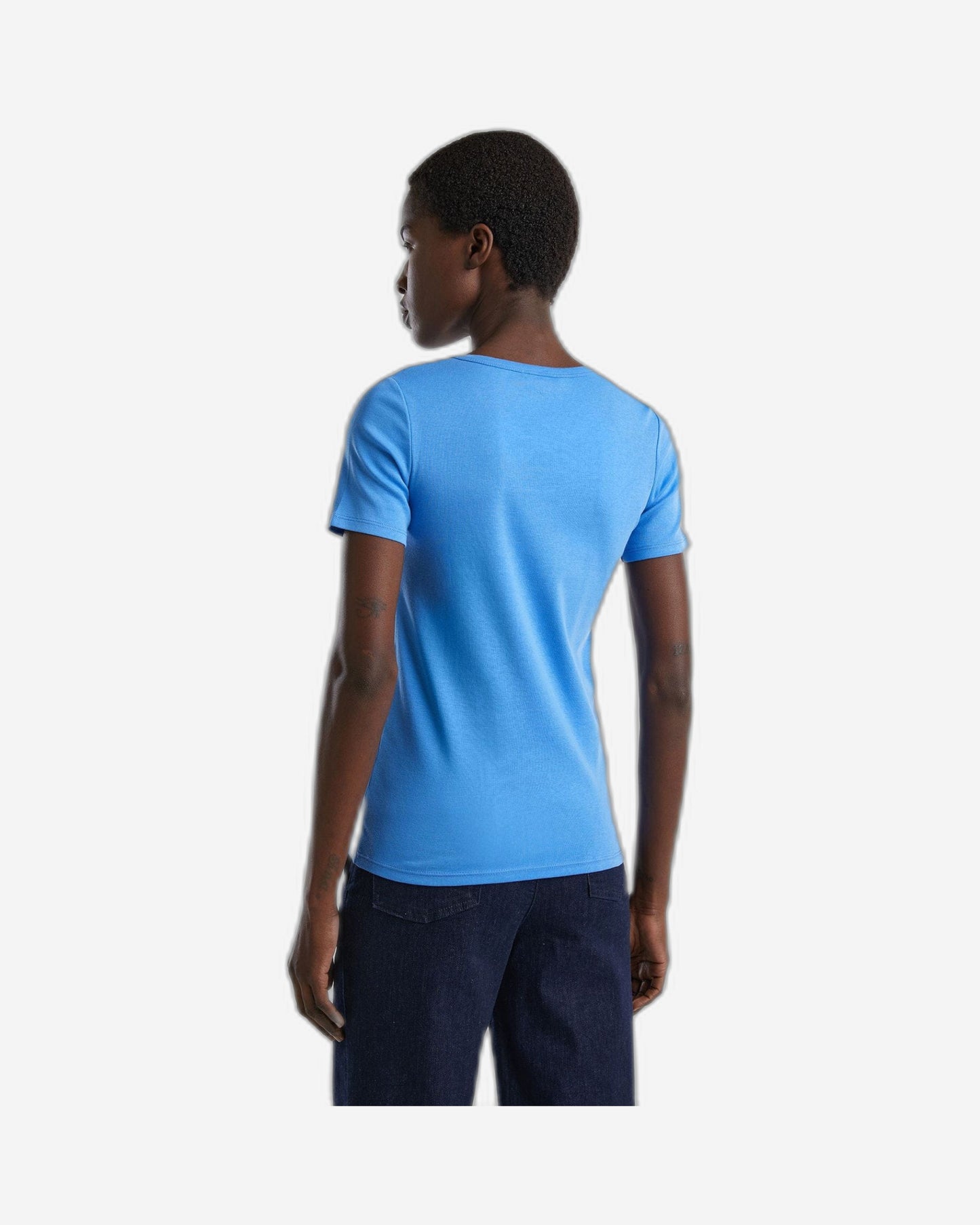 T-shirt in 100% cotton with glitter print logo