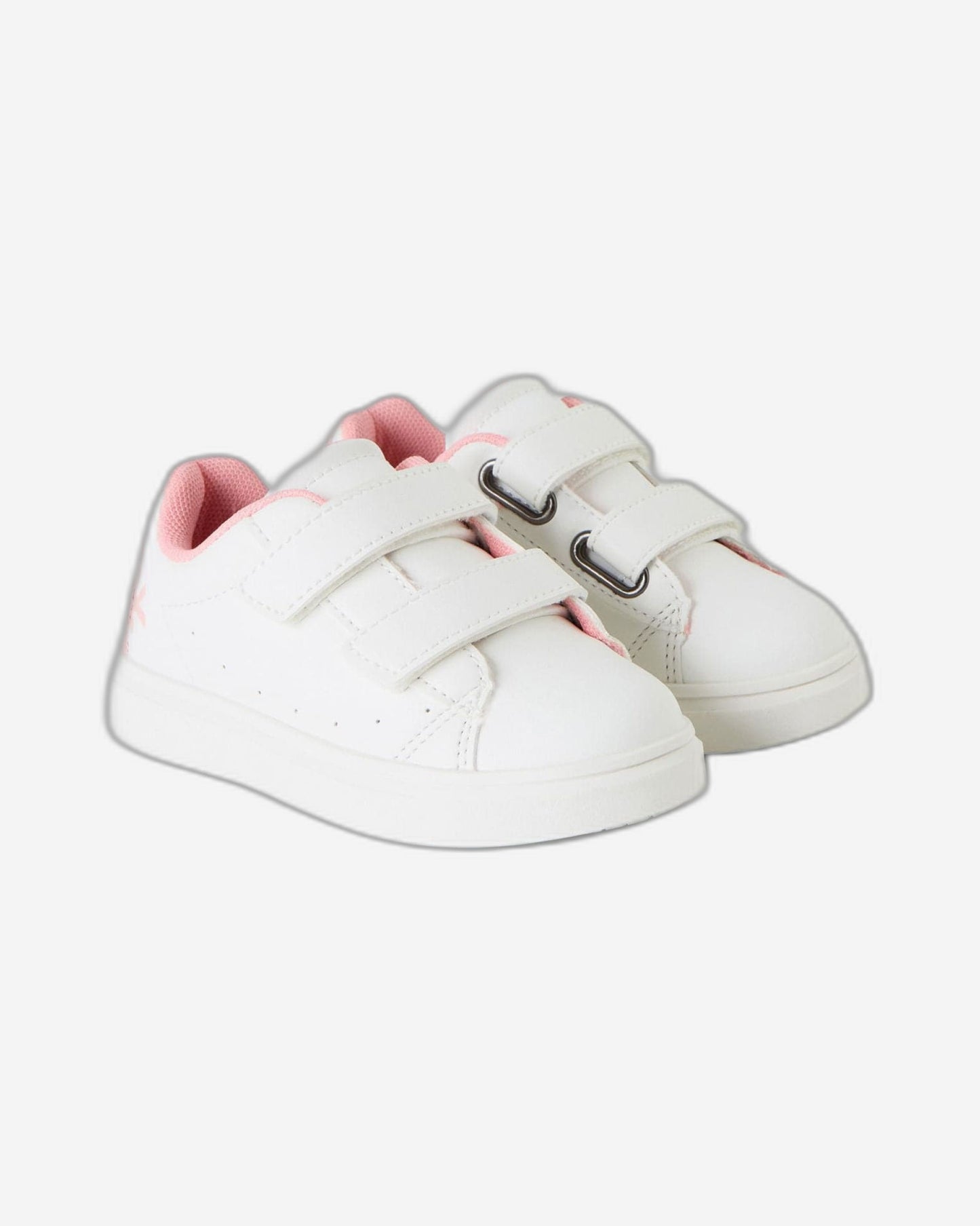 Low-top lace-up sneakers with straps