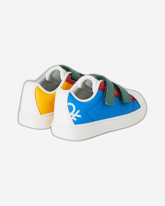 Low-top lace-up sneakers with straps