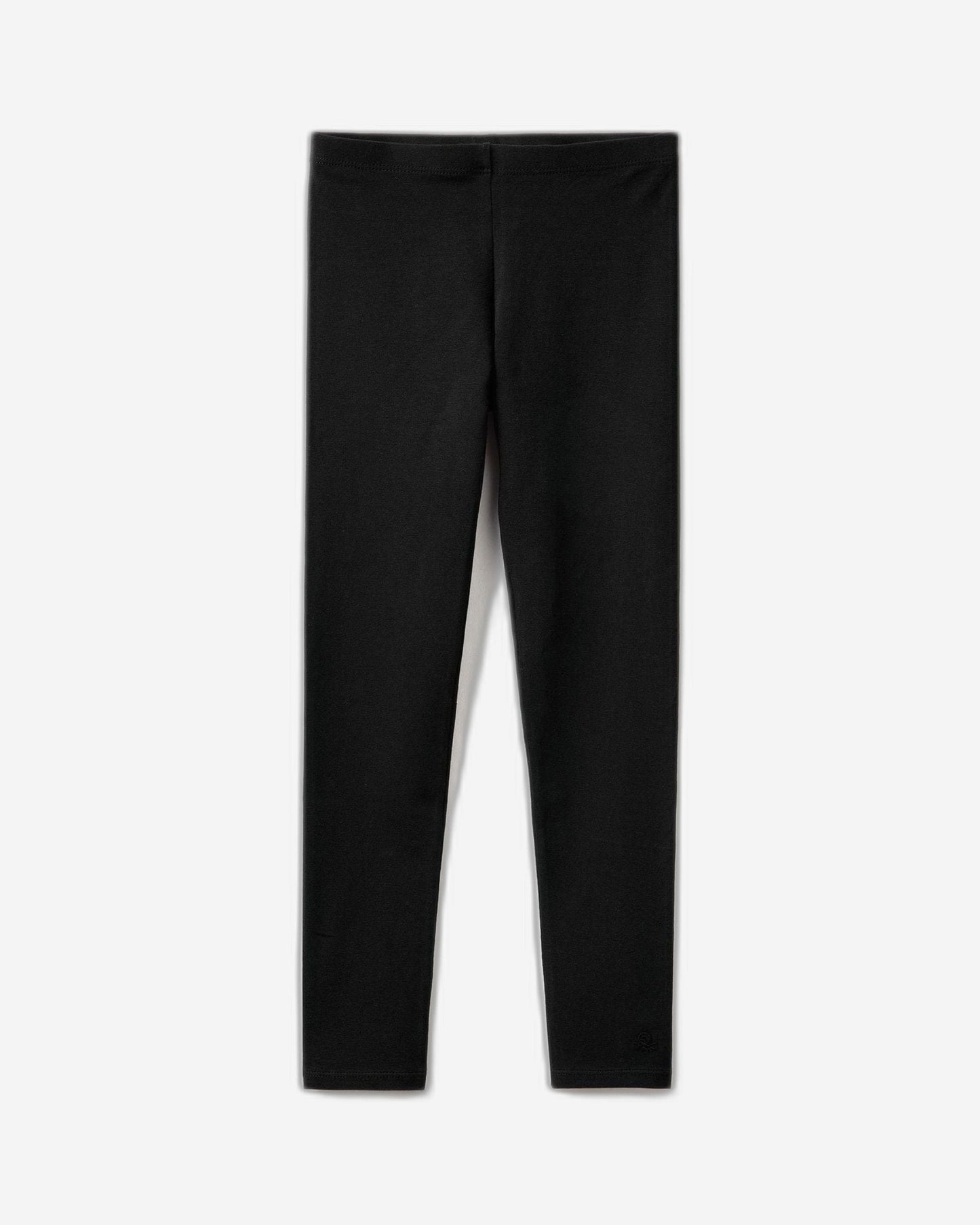 Leggings in stretch cotton with logo