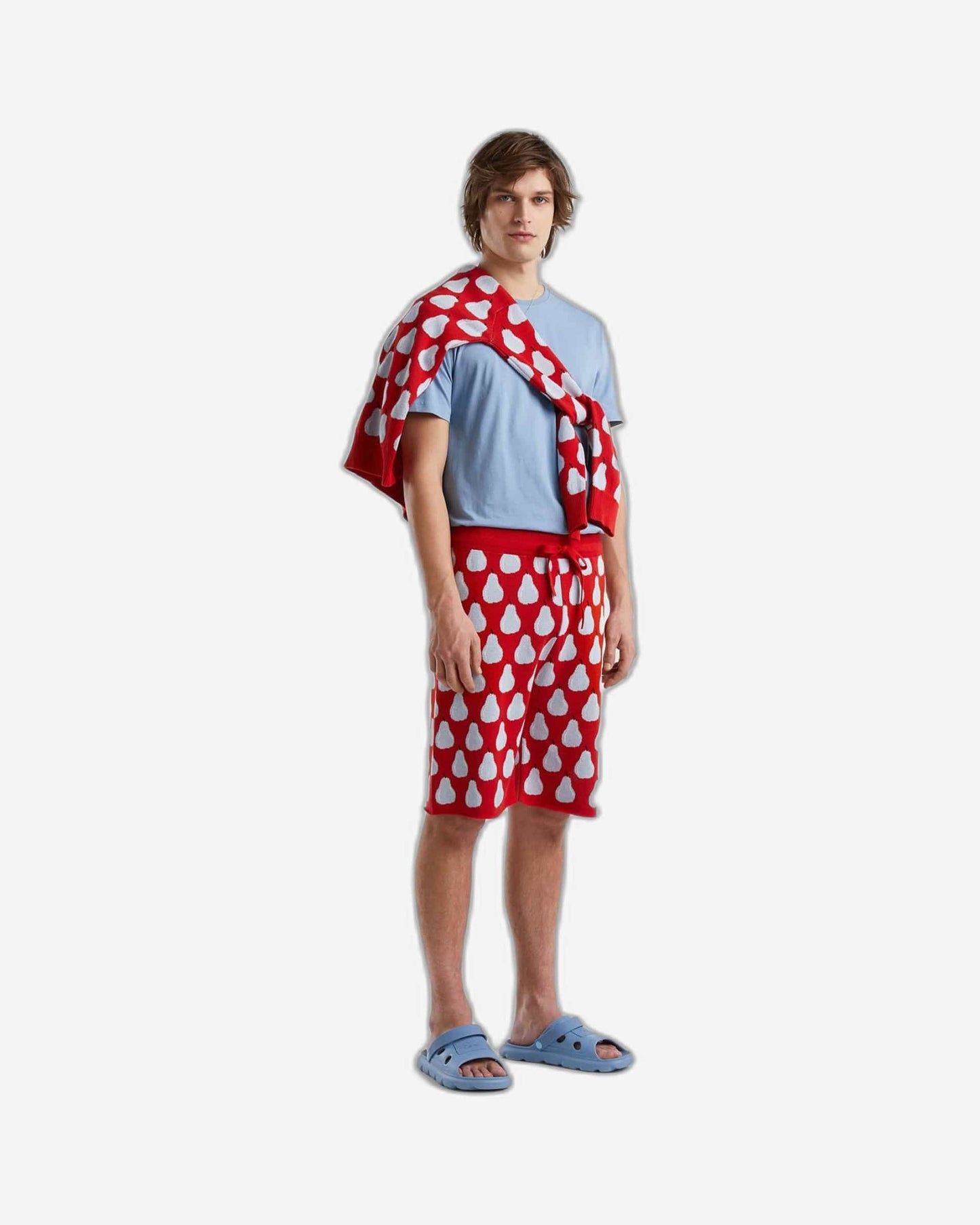 Bermudas with fruit pattern