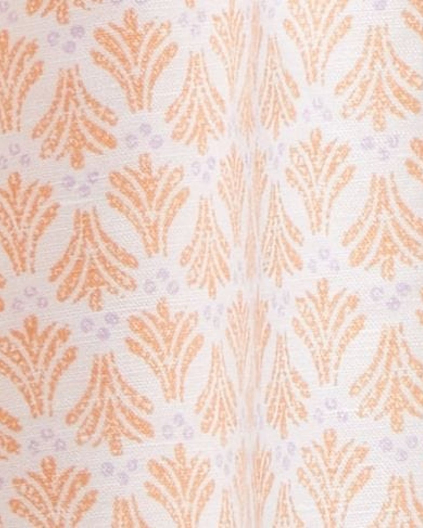Patterned dress in linen blend