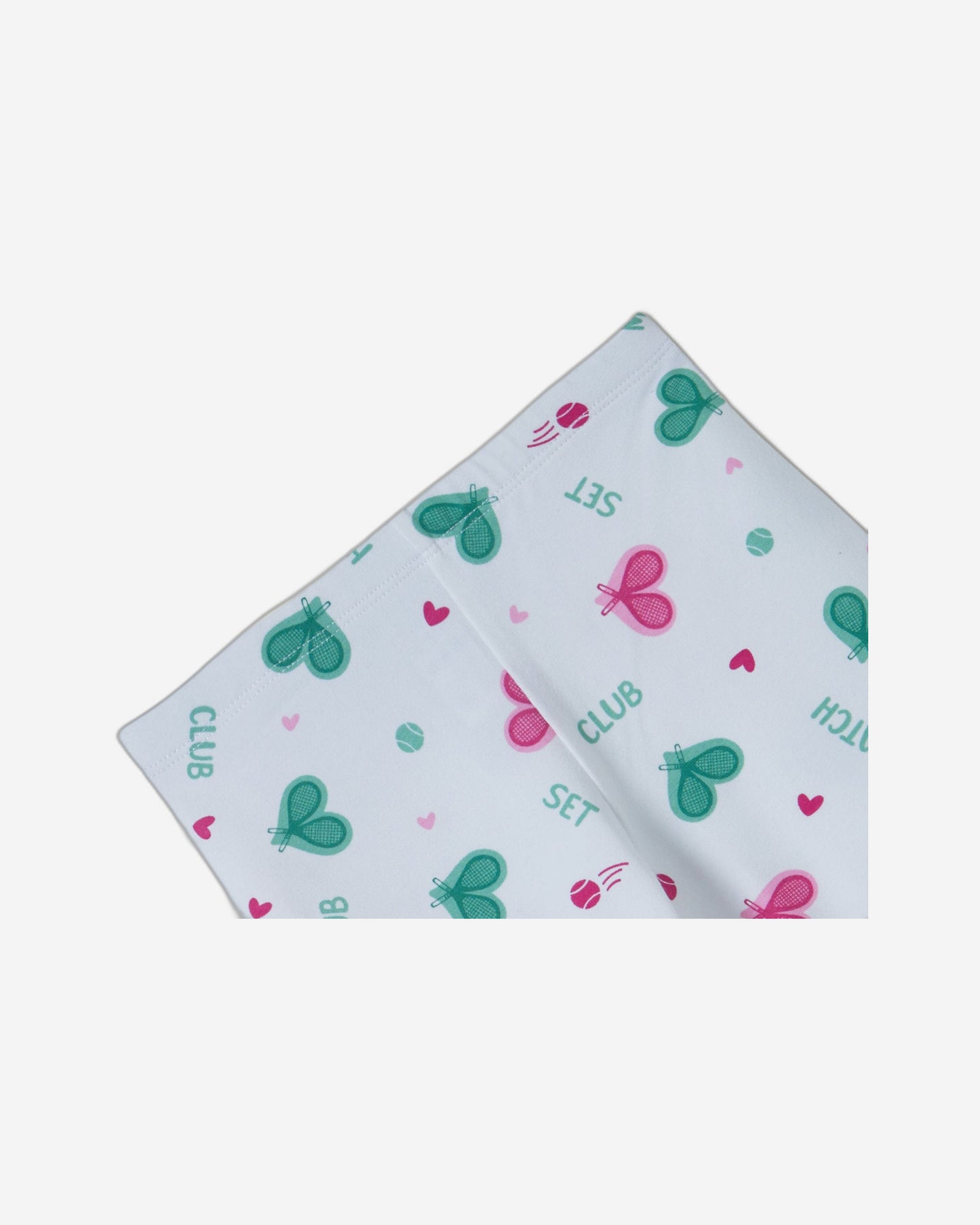 Patterned stretch cotton leggings