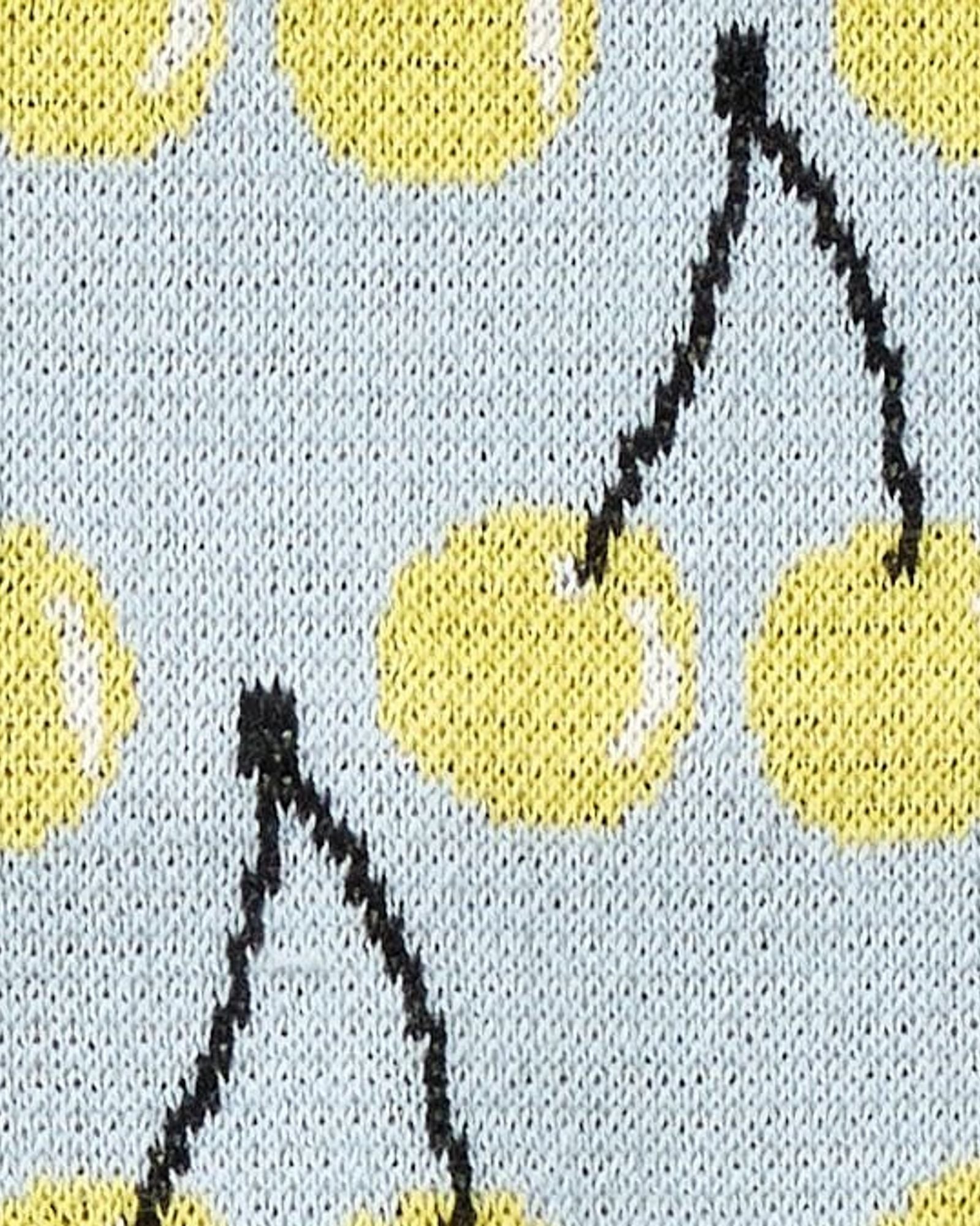 Crop top with fruit pattern