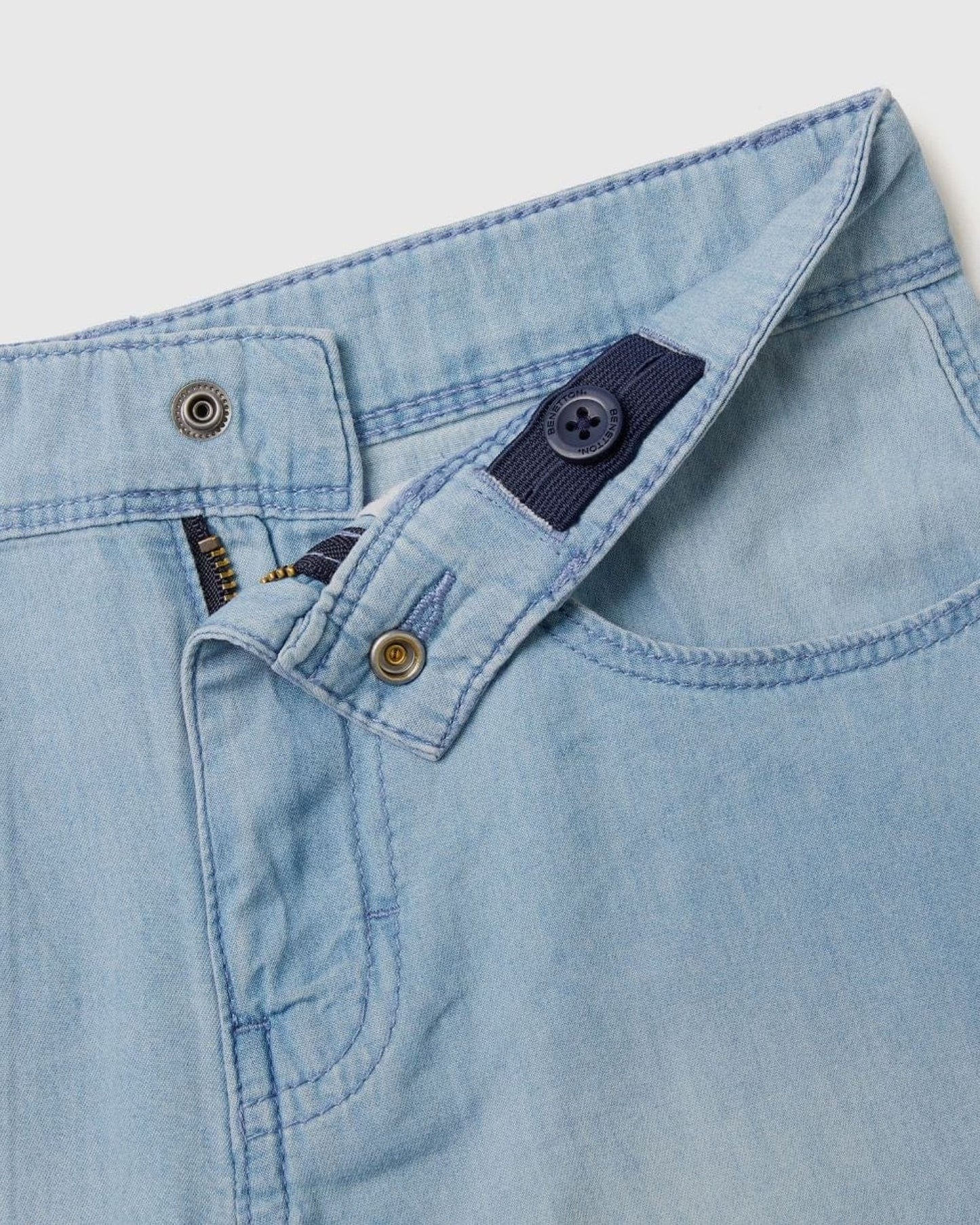 Denim look bermudas
