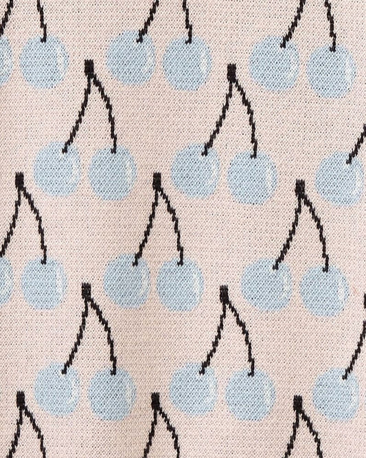 Sweater with fruit pattern