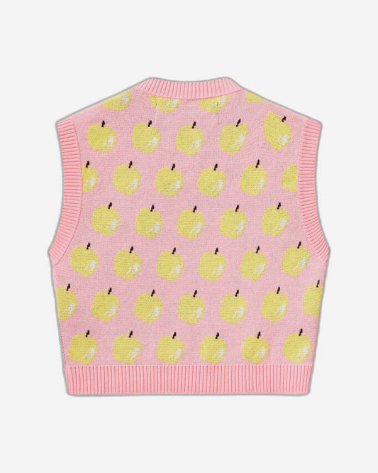 Vest with fruit pattern