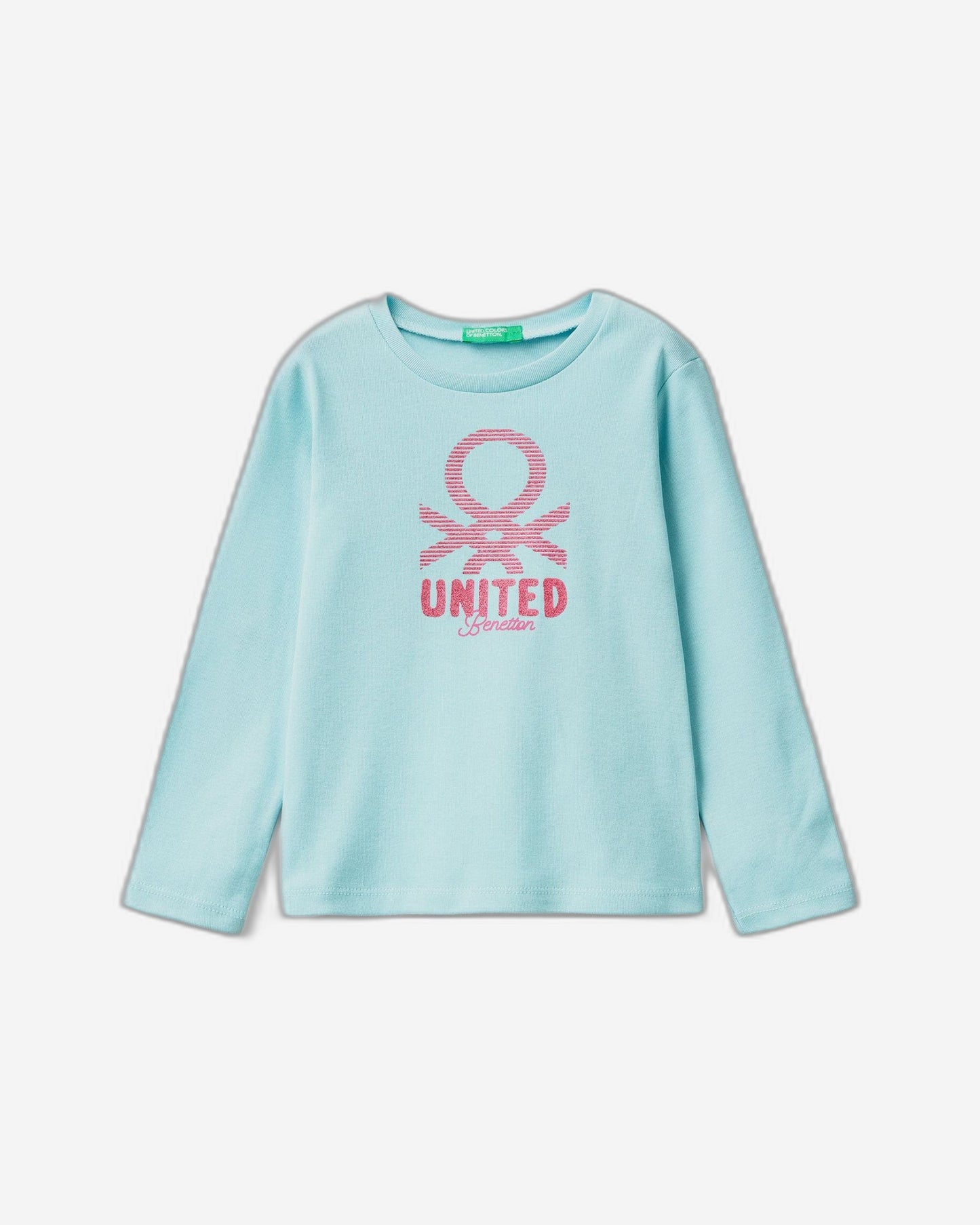 Long sleeve t-shirt with glitter print