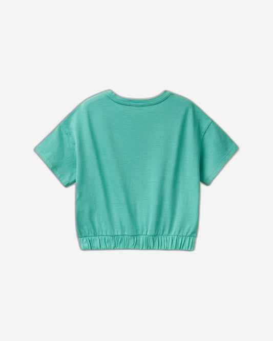 T-shirt with print and glitter