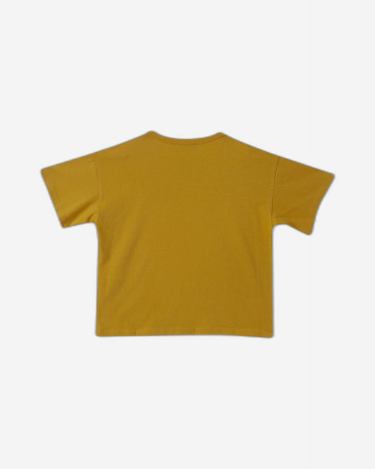 T-shirt with glittery print