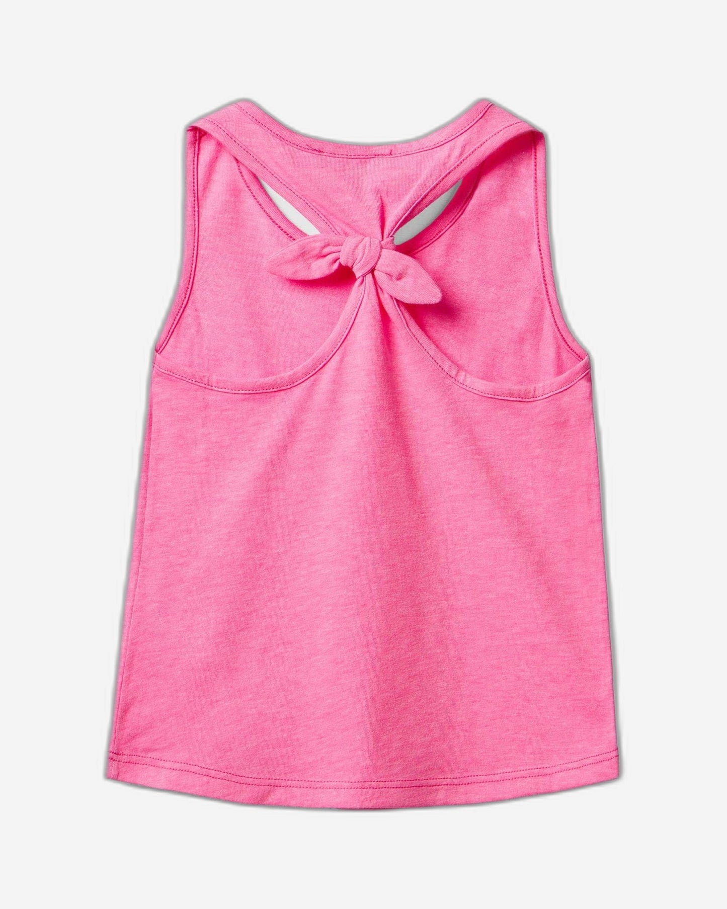 Tank top with back knot in recycled fabric