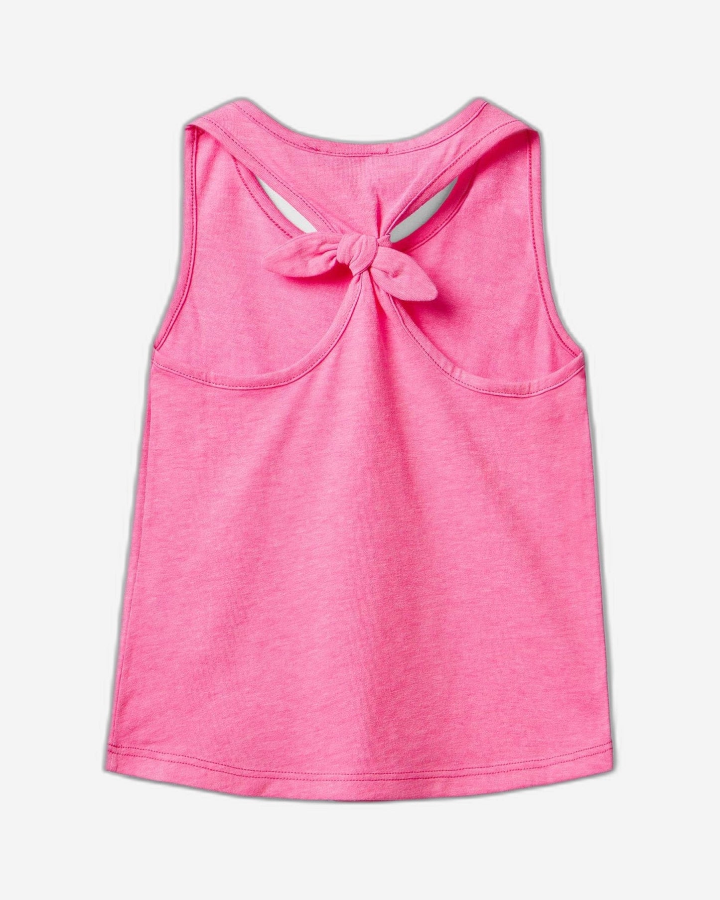 Tank top with back knot in recycled fabric